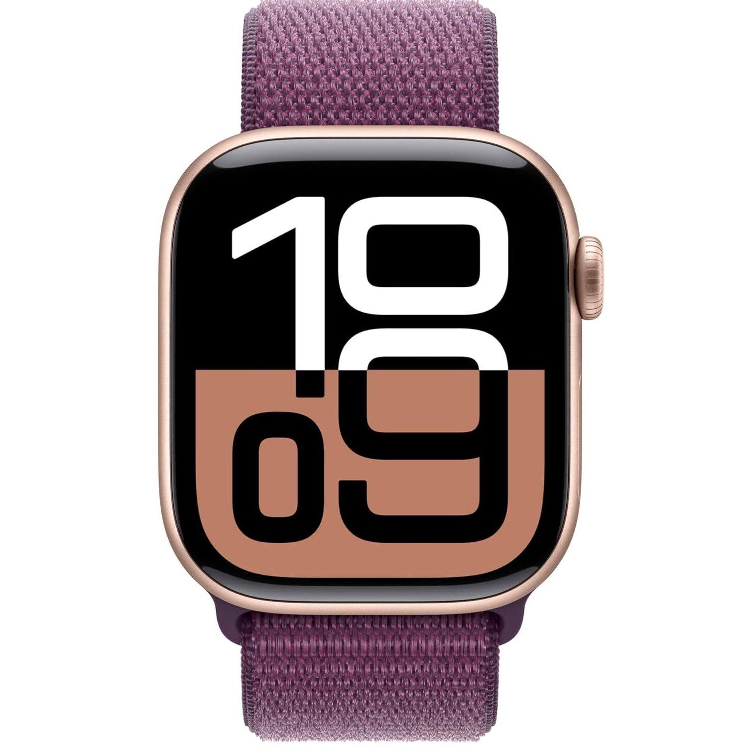 Plum - Apple - Apple Watch Series 10 GPS 42mm Sport Loop - 2