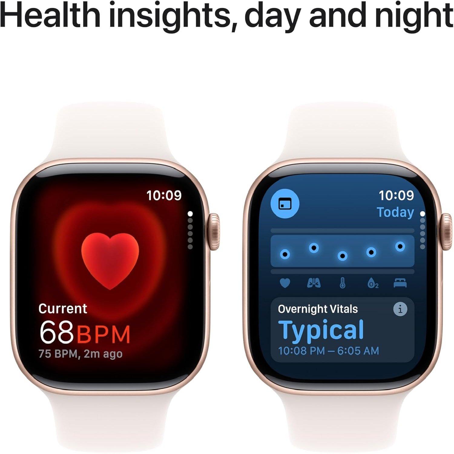 Rose Gold - Apple - Watch Series 10 GPS 46mm Sport Band - 5