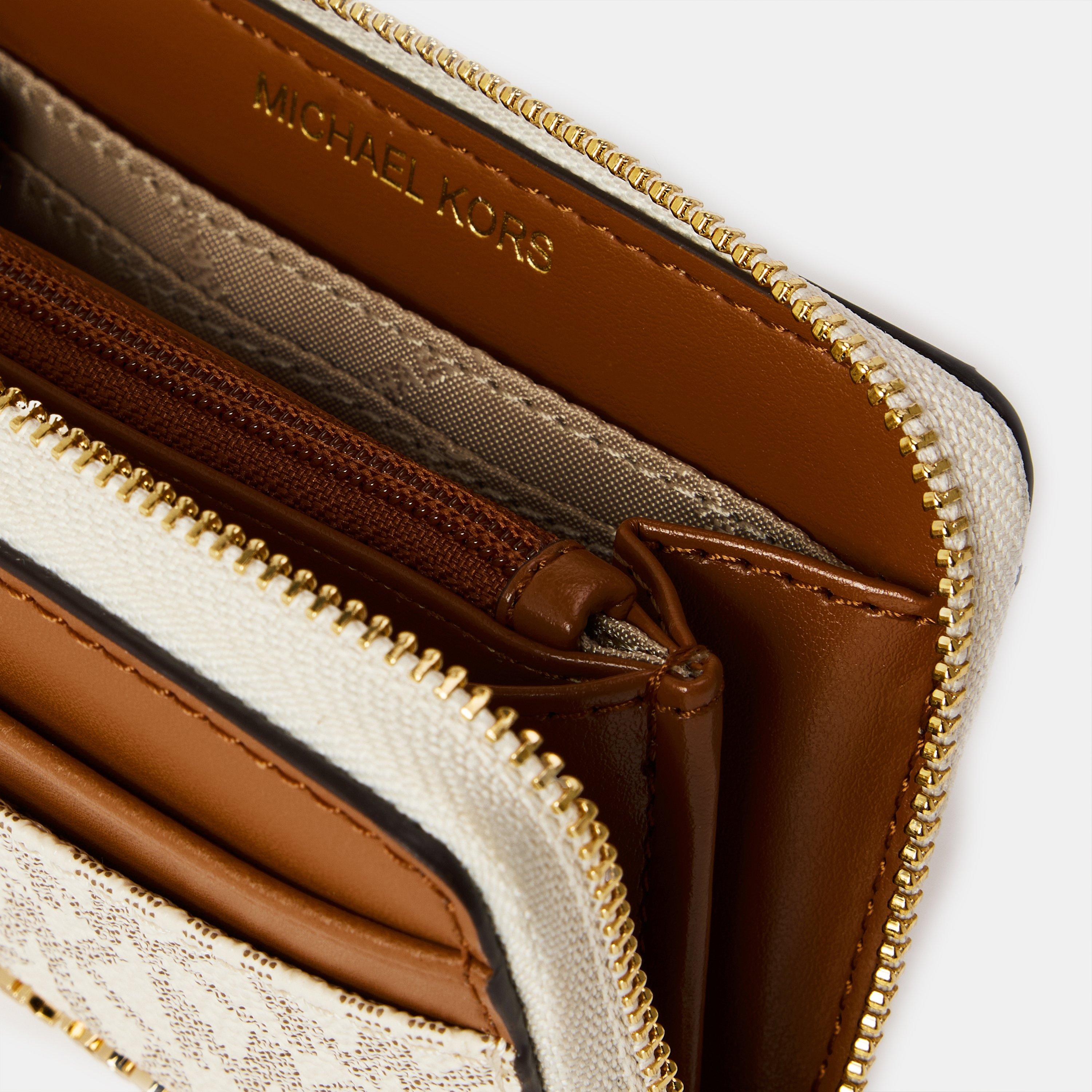 MICHAEL Michael Kors Women's Jet Set Signature Zip Around Purse MICHAEL Michael Kors Women's Jet Set Signature Zip Around Purse