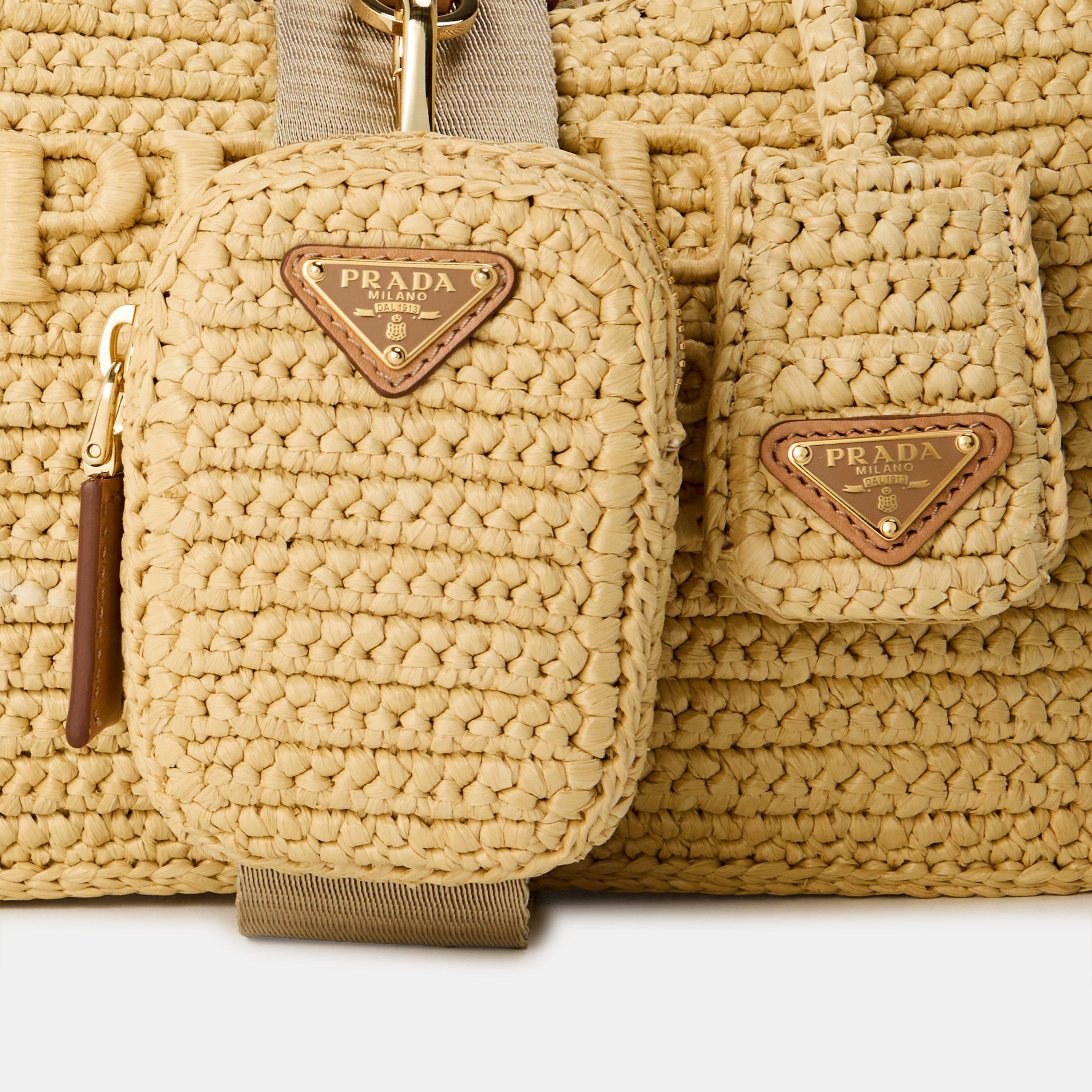 Naturale - Prada - Women's Re Edition Mini Crochet Shoulder Bag - 4