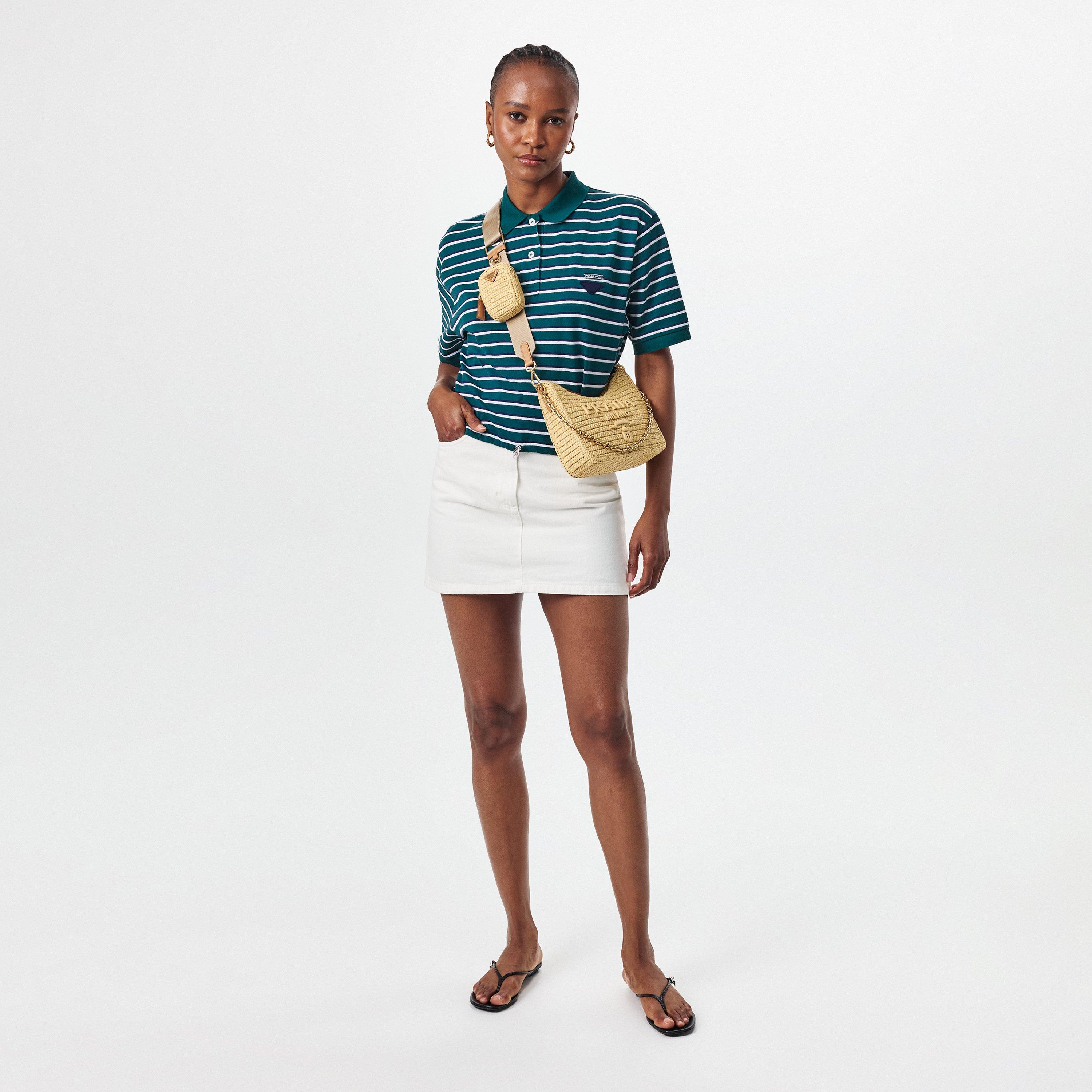 Naturale - Prada - Women's Re Edition Mini Crochet Shoulder Bag - 6