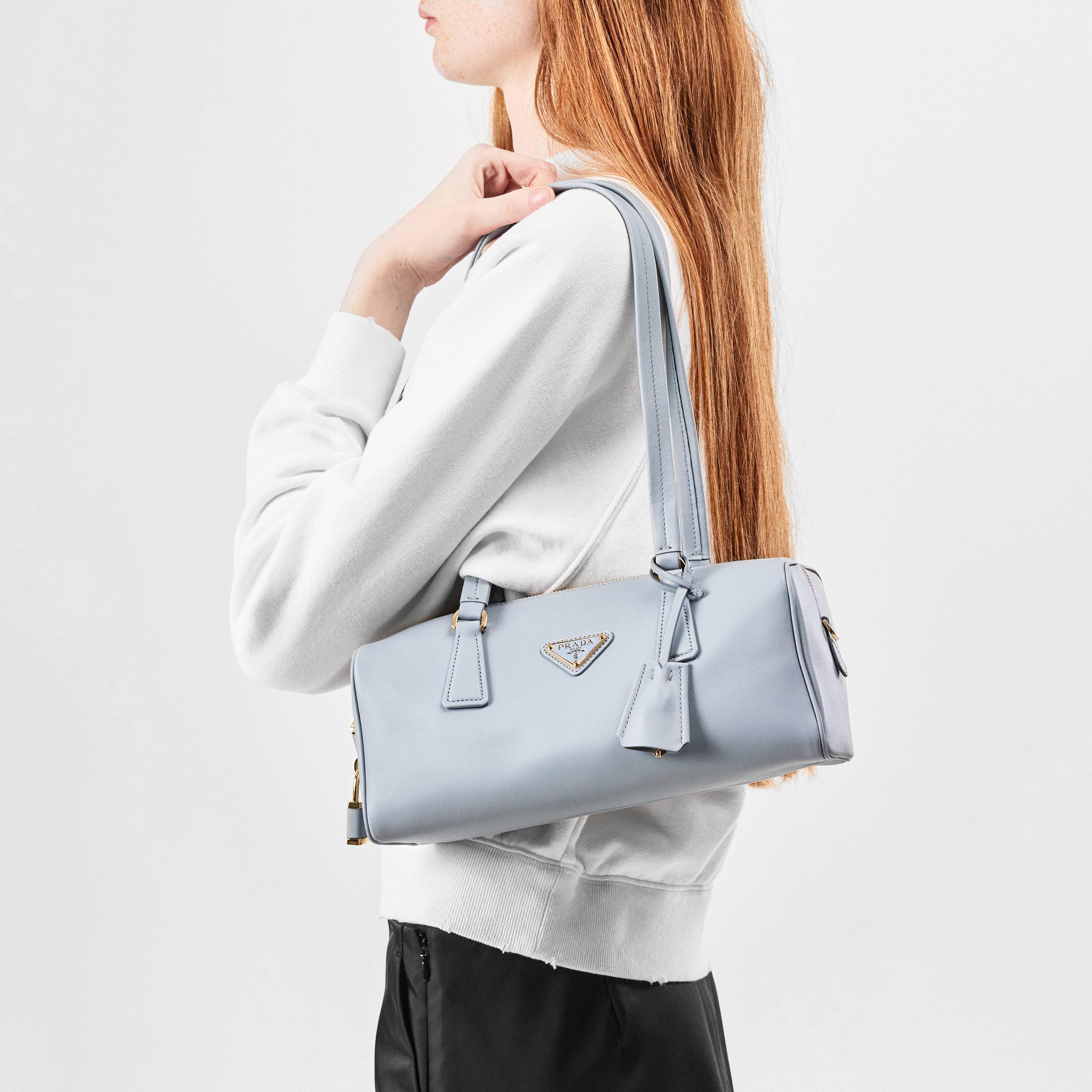 Opaline - Prada - Women'S Logo Leather Medium Shoulder Bag - 3