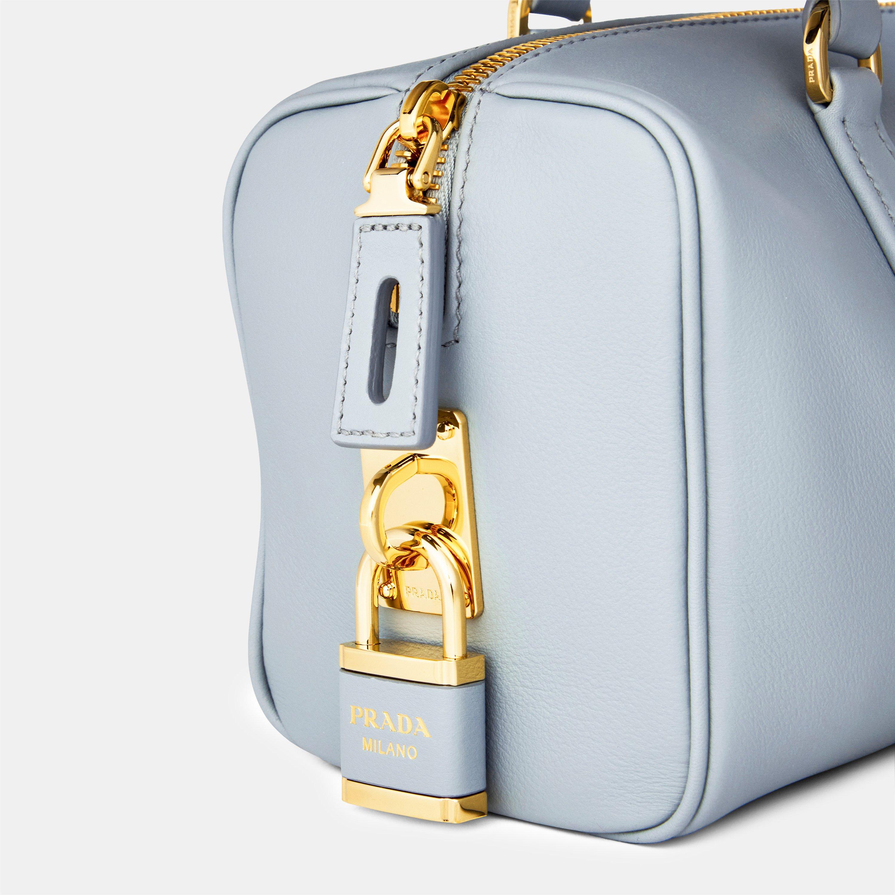 Opaline - Prada - Women'S Logo Leather Medium Shoulder Bag - 4