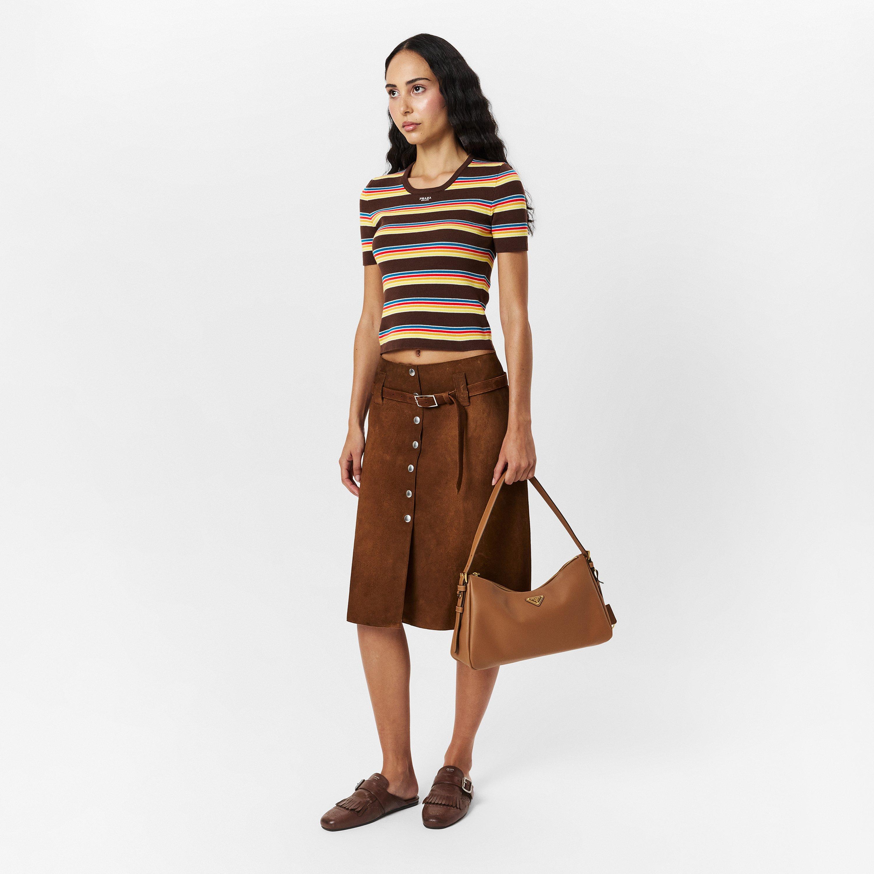 Caramel - Prada - Aimee Large Shoulder Bag - 6