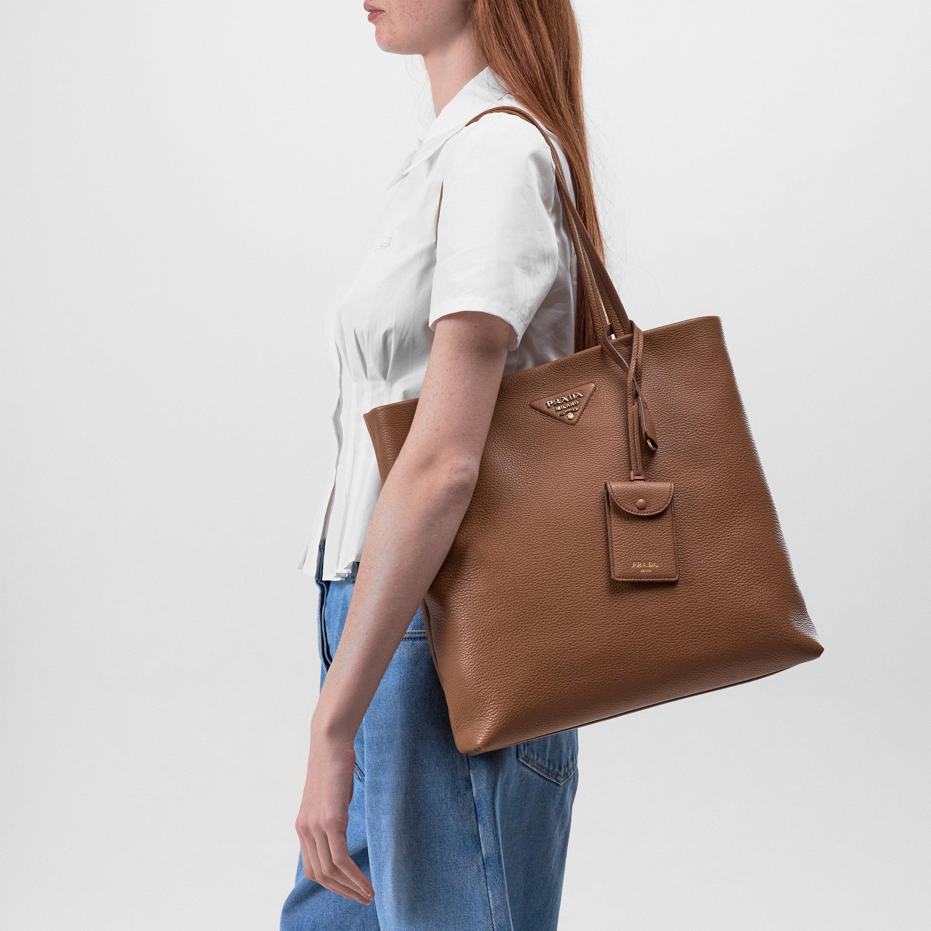 Caramelo - Prada - Daino Soft Tote Bag - 3