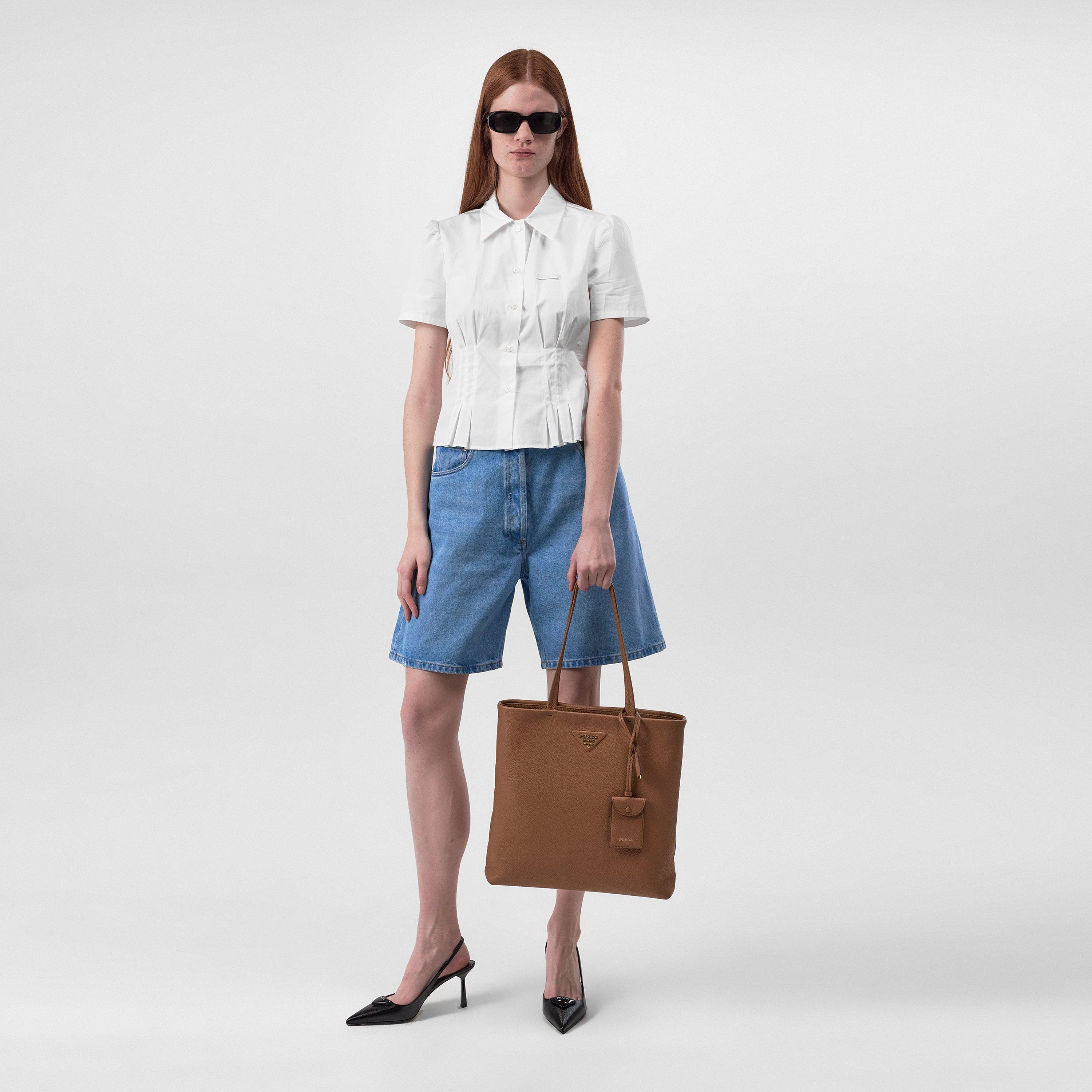 Caramelo - Prada - Daino Soft Tote Bag - 6