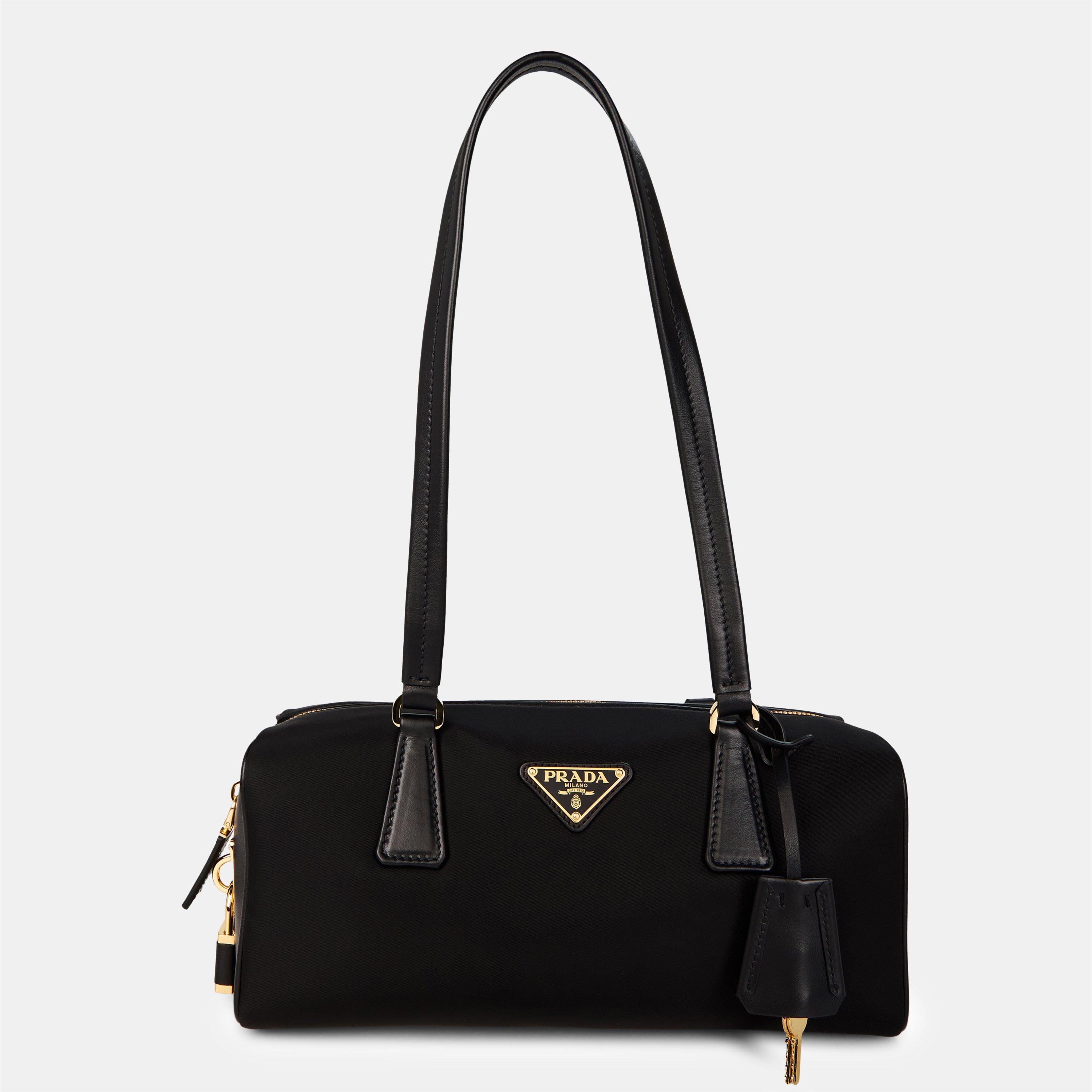 Nero - Prada - Medium Re-Nylon And Leather Tote Bag - 1