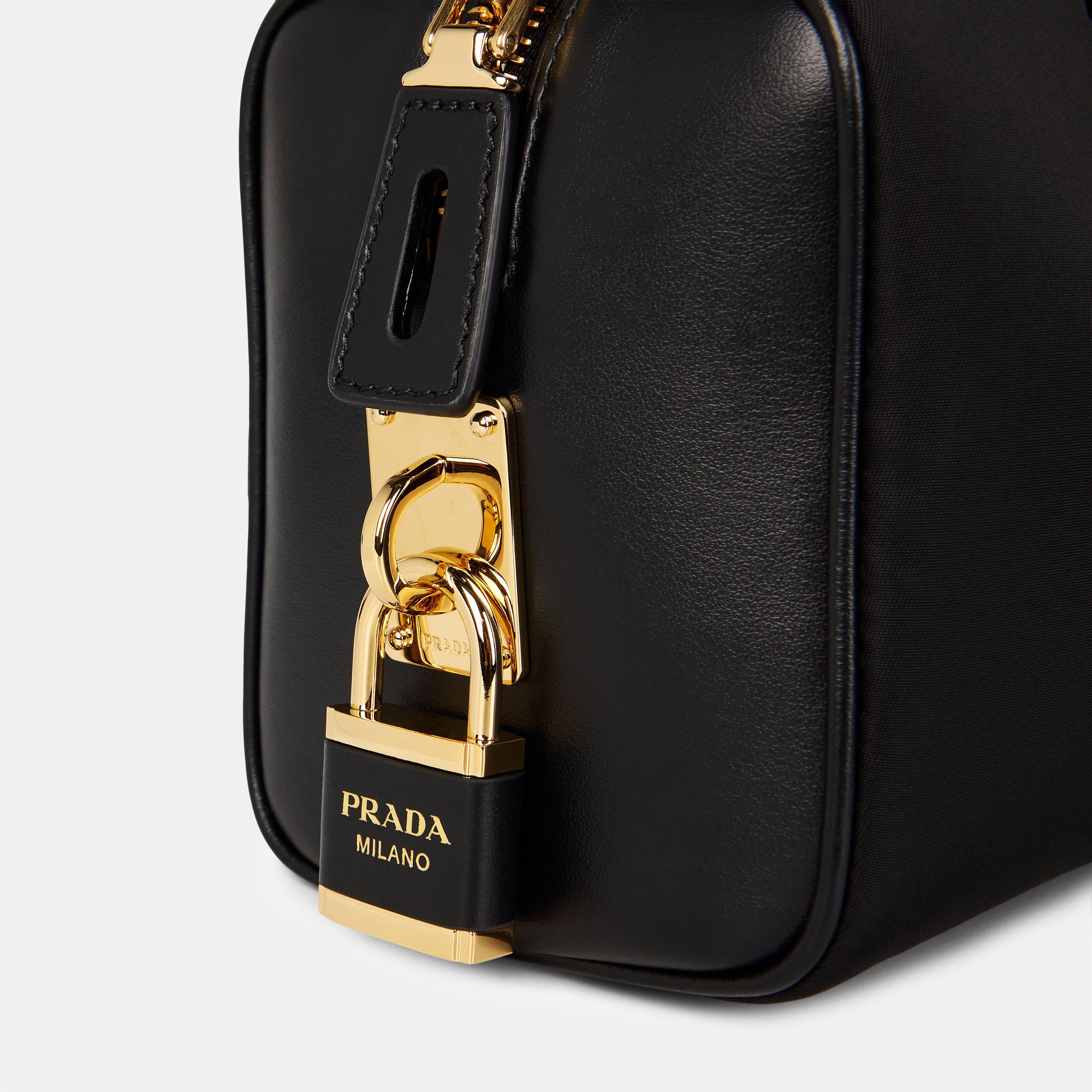 Nero - Prada - Medium Re-Nylon And Leather Tote Bag - 3