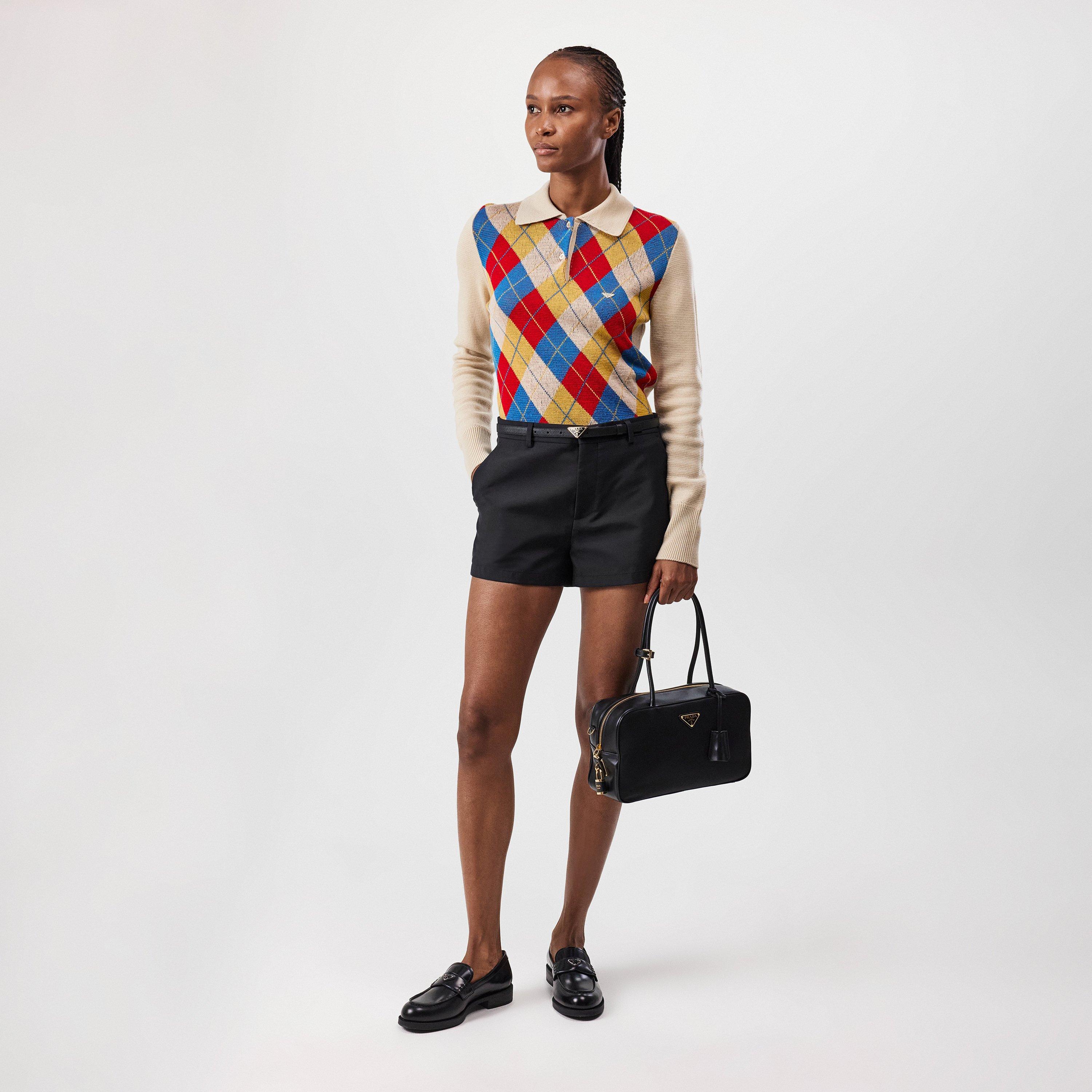 Nero - Prada - Re-Nylon Medium Top-Handle Bag - 6