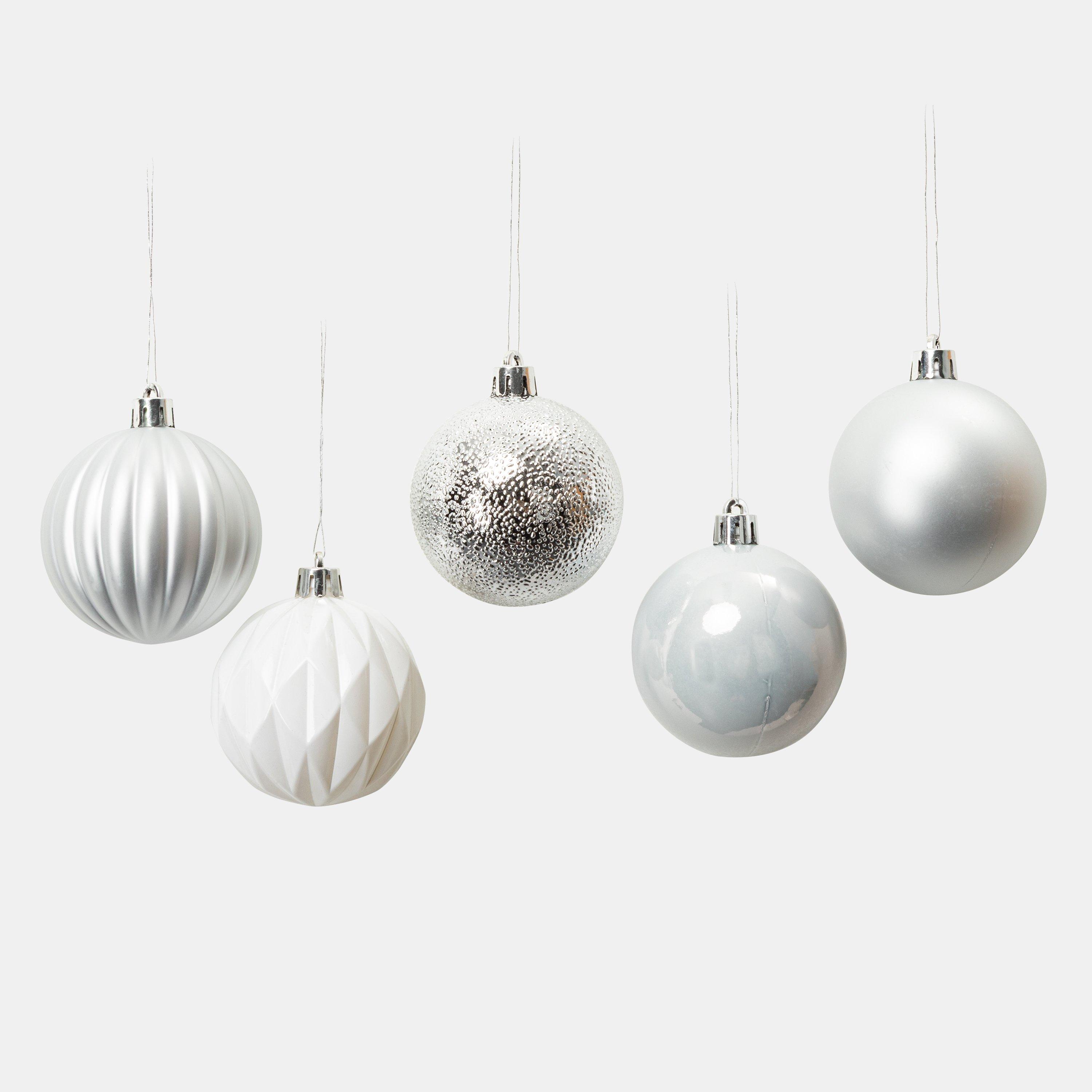 Silver - The Spirit Of Christmas - 30pc Baubles 54 Silver One Size - 2