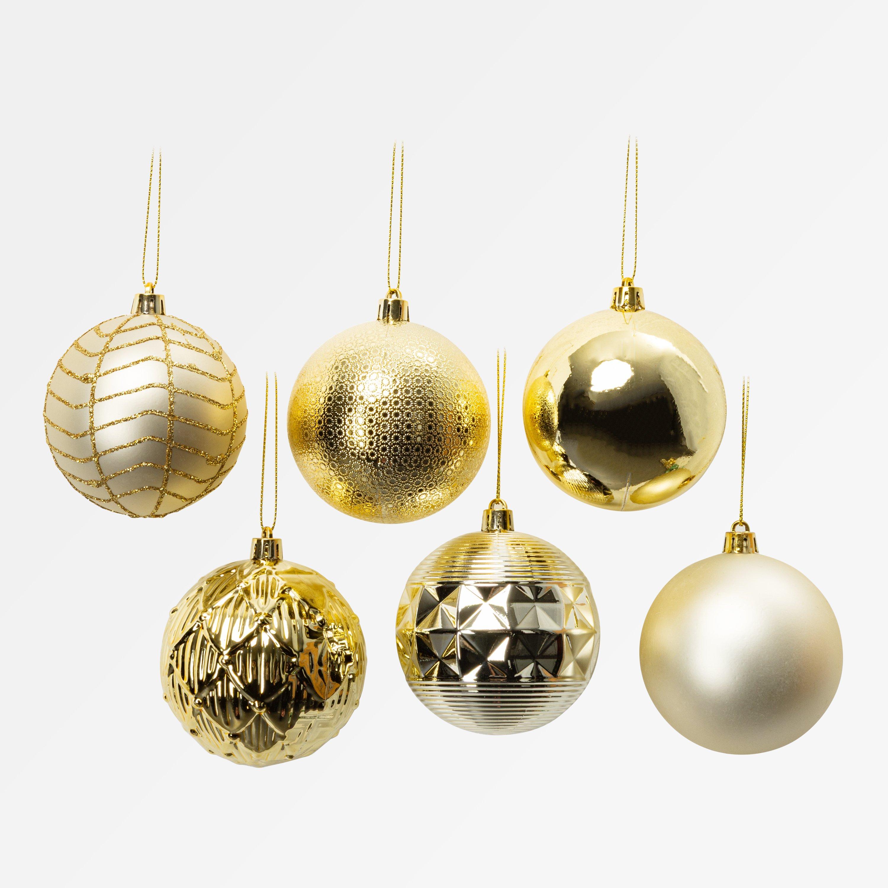 Gold - The Spirit Of Christmas - 50pc Baubles 54 Gold One Size - 2