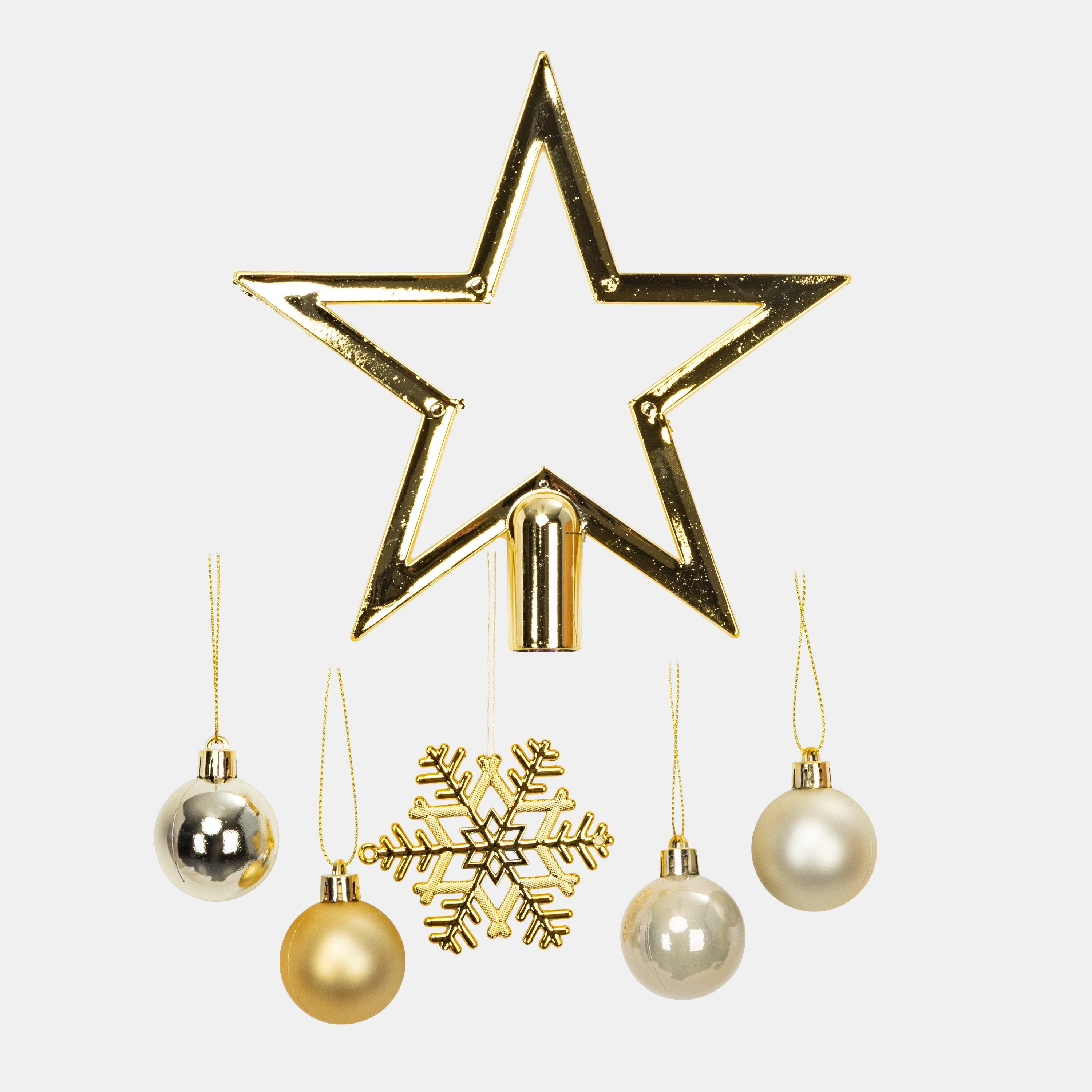 Gold - The Spirit Of Christmas - 50pc Baubles 54 Gold One Size - 3