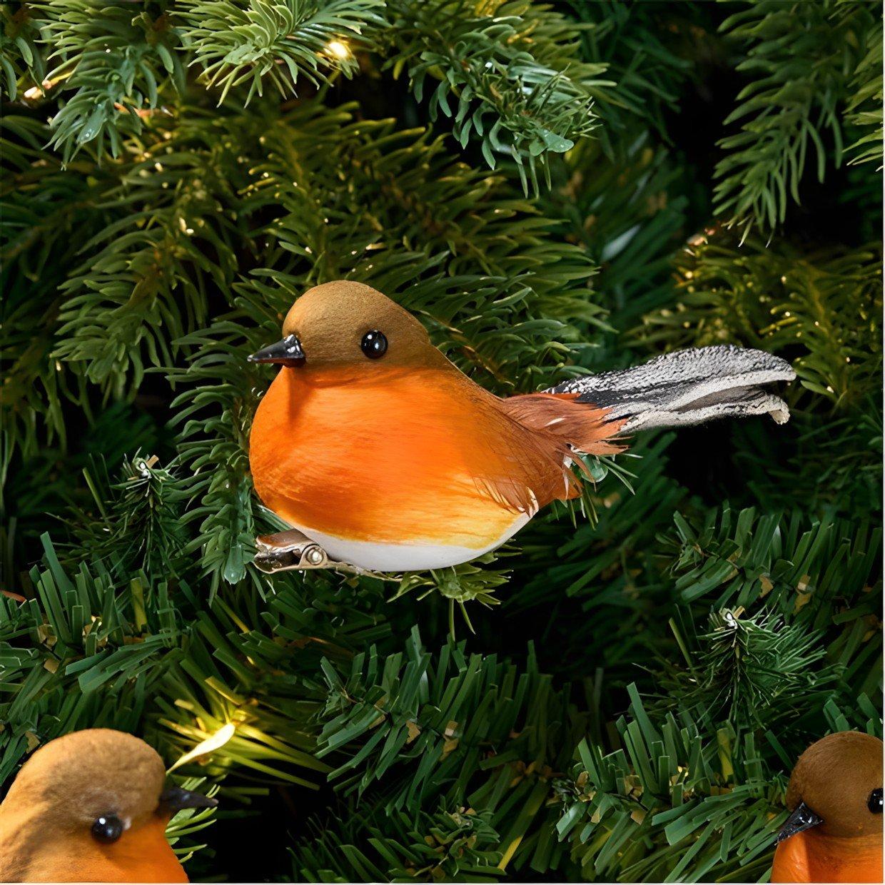 Robin - The Spirit Of Christmas - 6pk Tree Decs 54 Robin One Size - 4