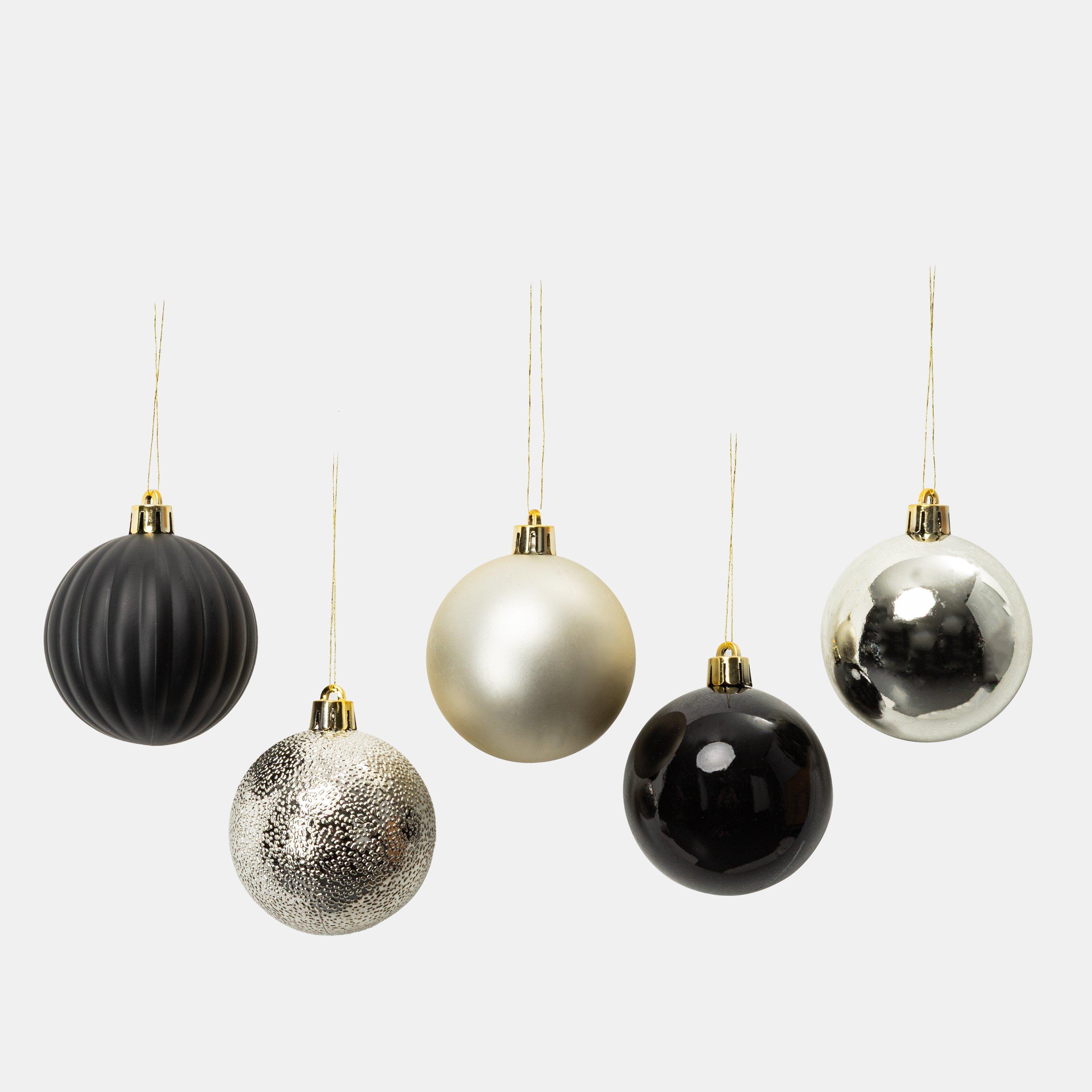 Noir - The Spirit Of Christmas - 30pc Baubles 54 Black One Size - 2