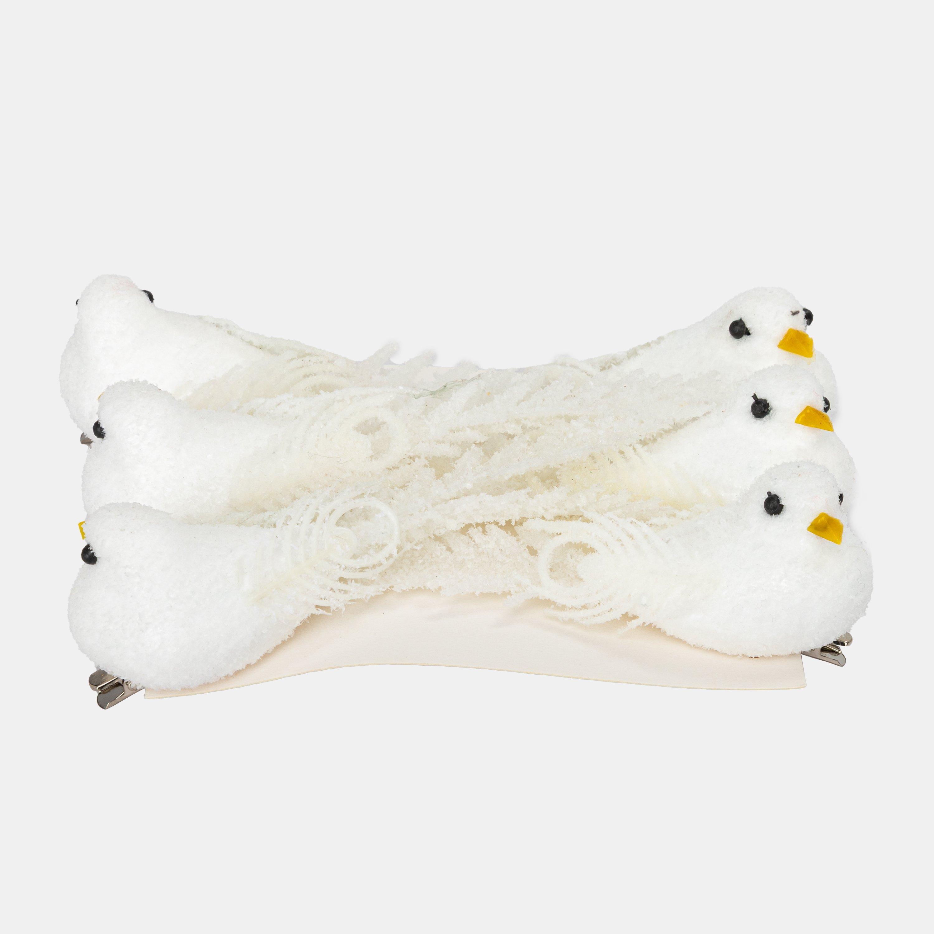 White Birds - The Spirit Of Christmas - 6pk Tree Decs 54 White Birds One Size - 3