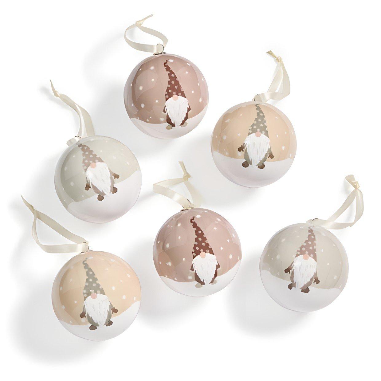 Gonk - The Spirit Of Christmas - 6pk Tree Decorations 54 gonk one size - 3