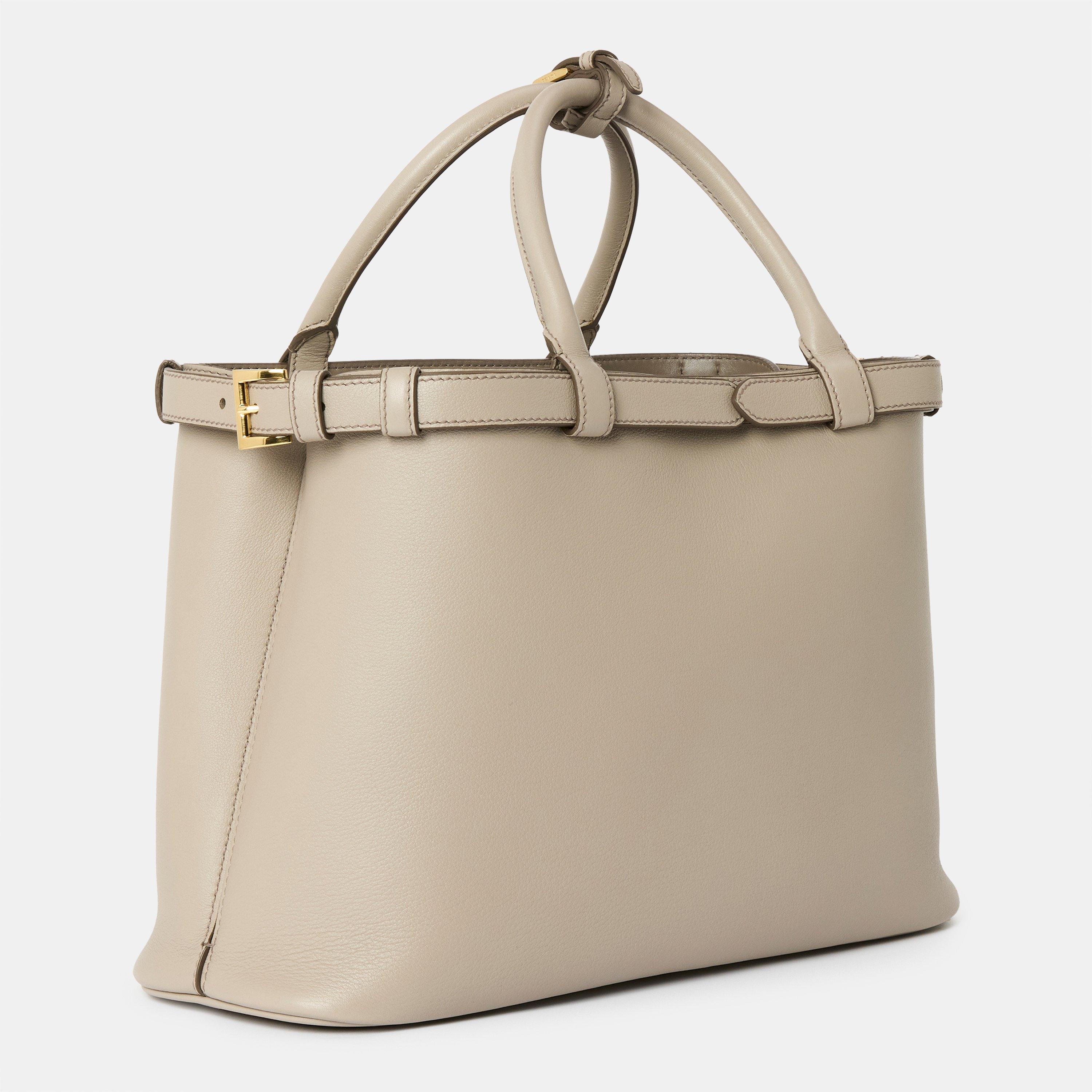 Pomice - Prada - Buckle Medium Leather Handbag - 2