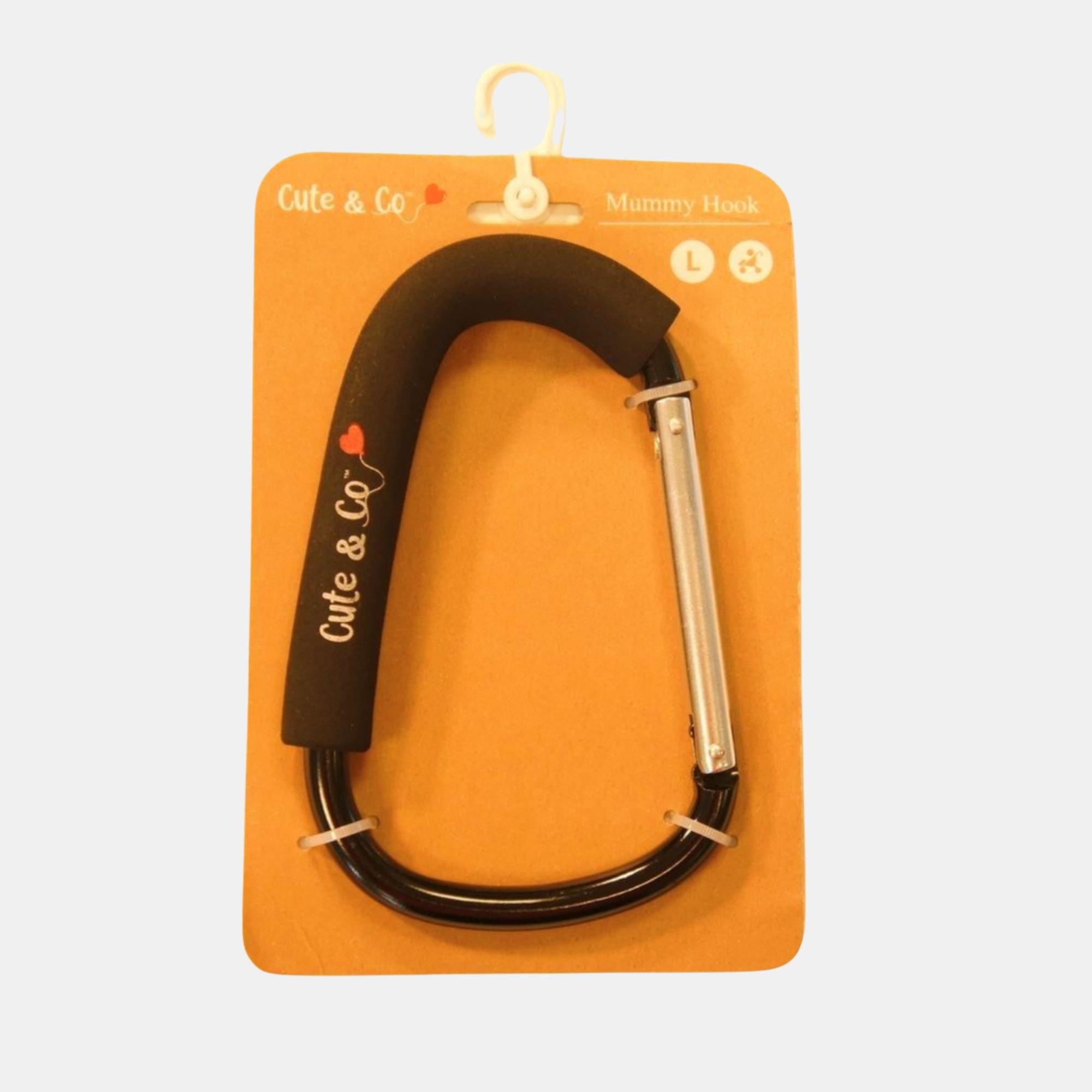 Black - Cute and Co - & Co Large Metal  Mummy Hook  for Pushchairs and Prams - 2