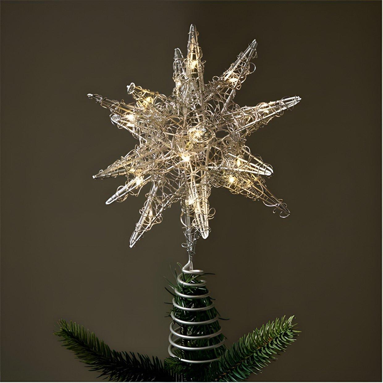 The Spirit Of Christmas LED Tree Top 54 Silver One Size