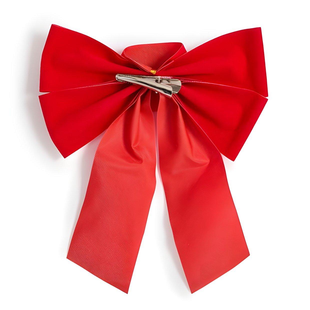 Red - The Spirit Of Christmas - 4pk Velvet Bow 54 Red One Size - 4