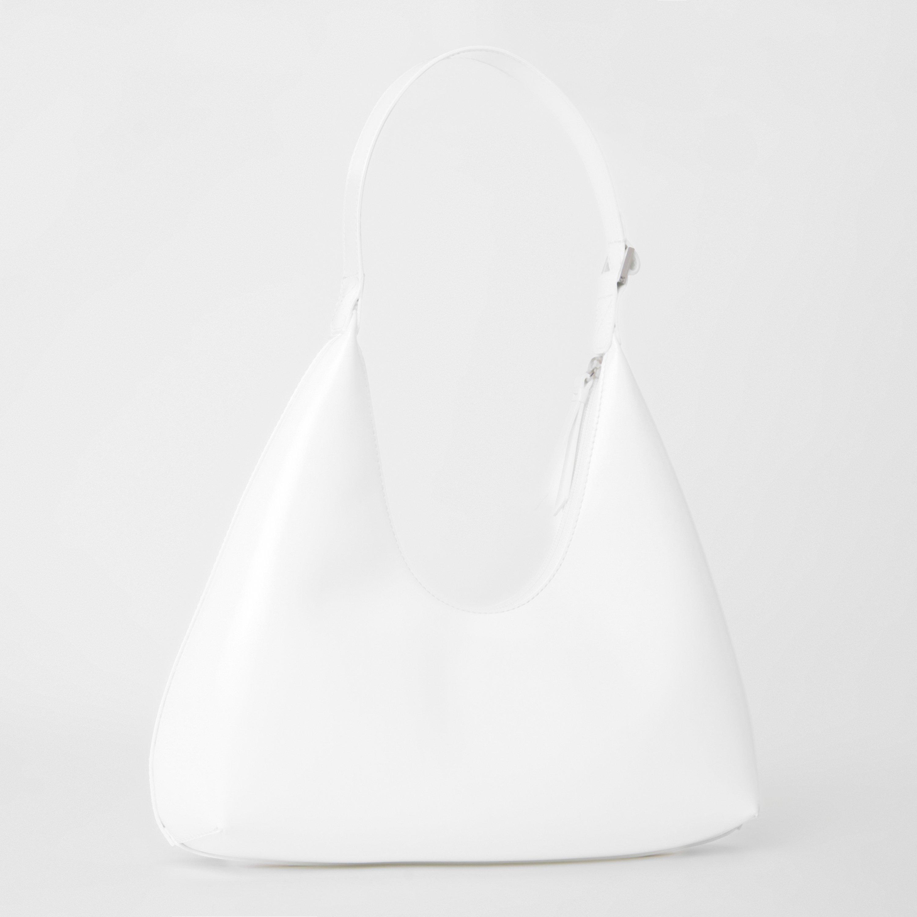 White - By Far - Women's Leather Shoulder Bag - 2