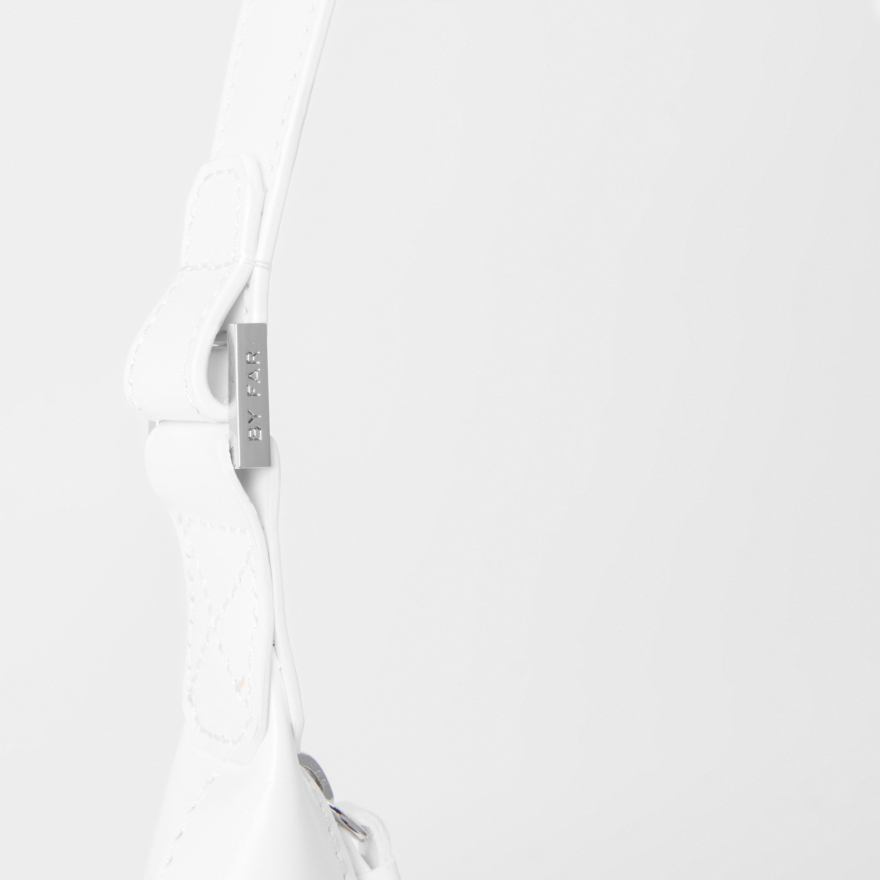 White - By Far - Women's Leather Shoulder Bag - 4