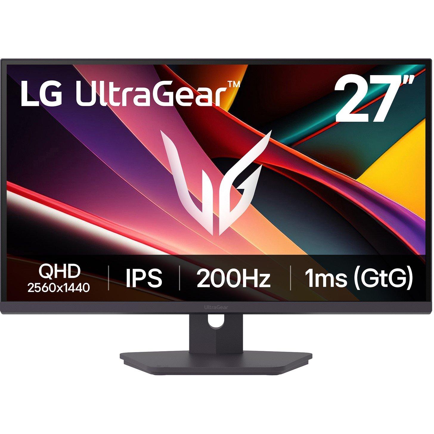 Black - LG - LG 27G610A-B 27 Inch UltraGear QHD 200Hz Gaming Monitor - 1