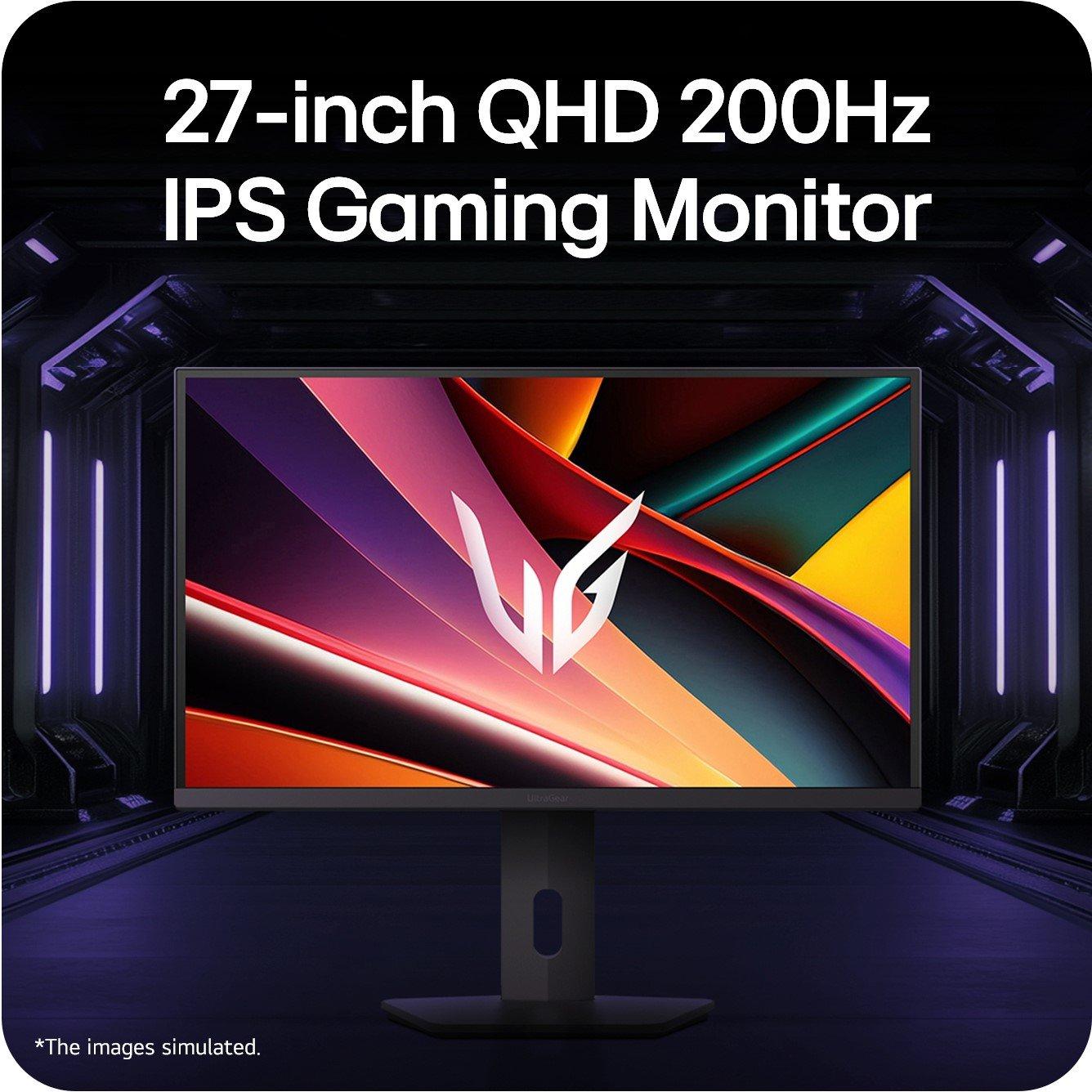 Black - LG - LG 27G610A-B 27 Inch UltraGear QHD 200Hz Gaming Monitor - 13