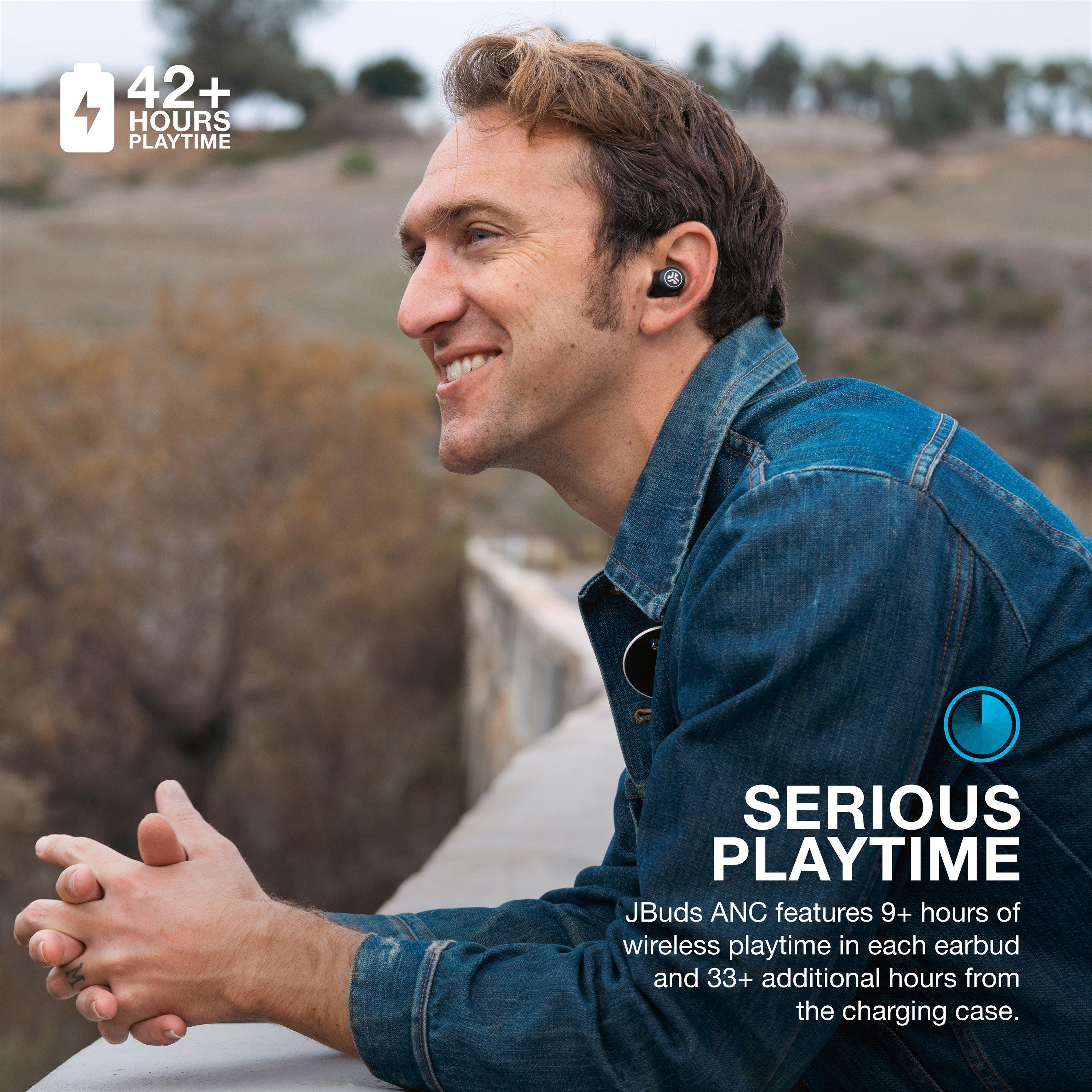 Multi - JLab - JLab JBuds ANC 3 True Wireless Earbuds - Black - 6