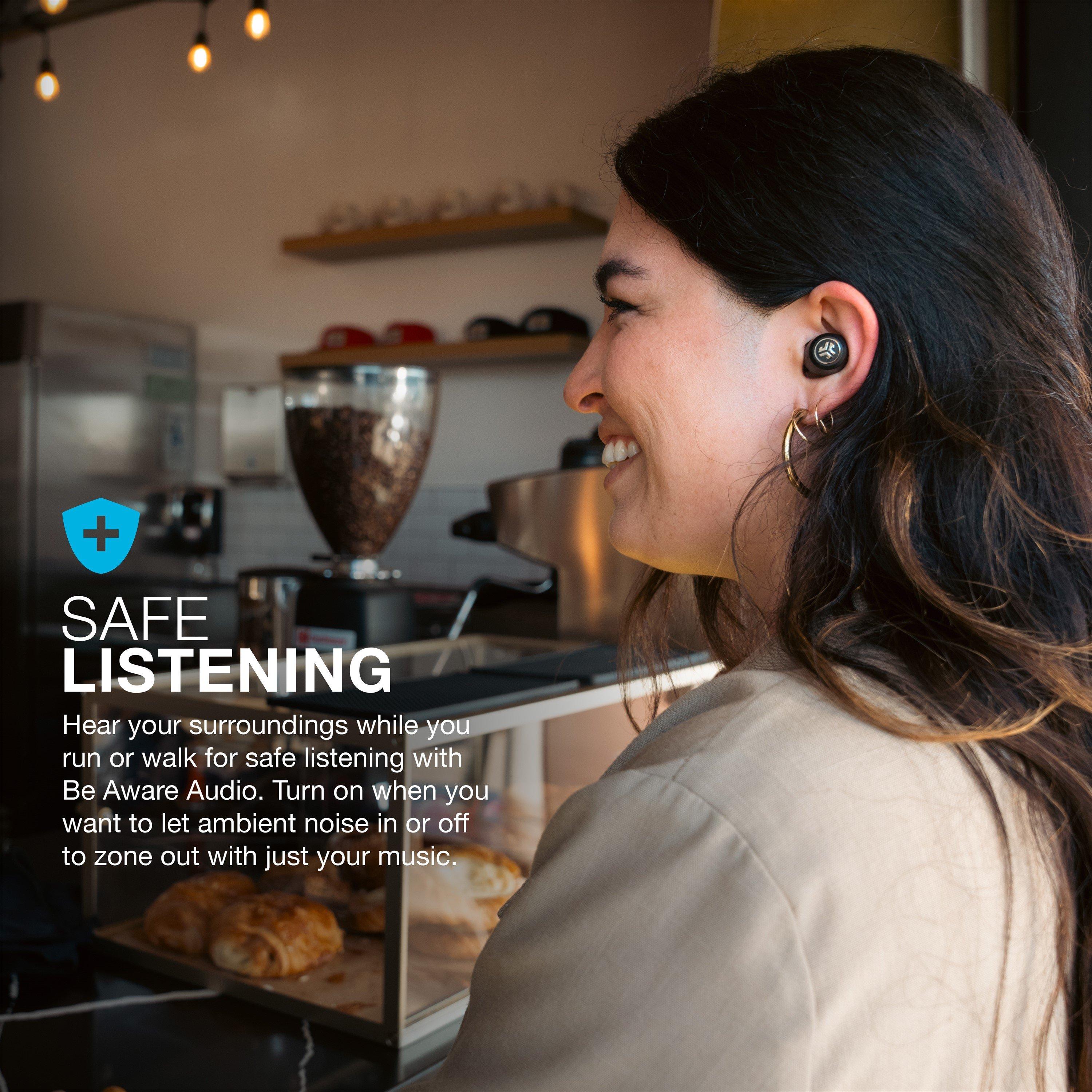 Multi - JLab - JLab JBuds ANC 3 True Wireless Earbuds - Black - 8