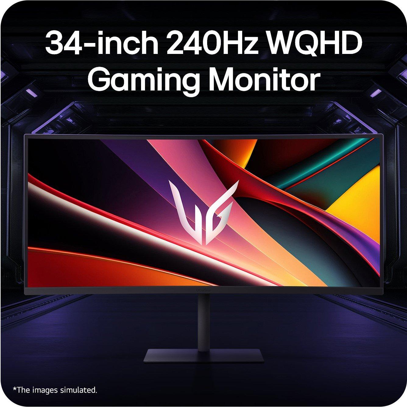Black - LG - LG 34G630A-B 34 inch Ultra Wide QHD 240Hz USB-C Monitor - 13