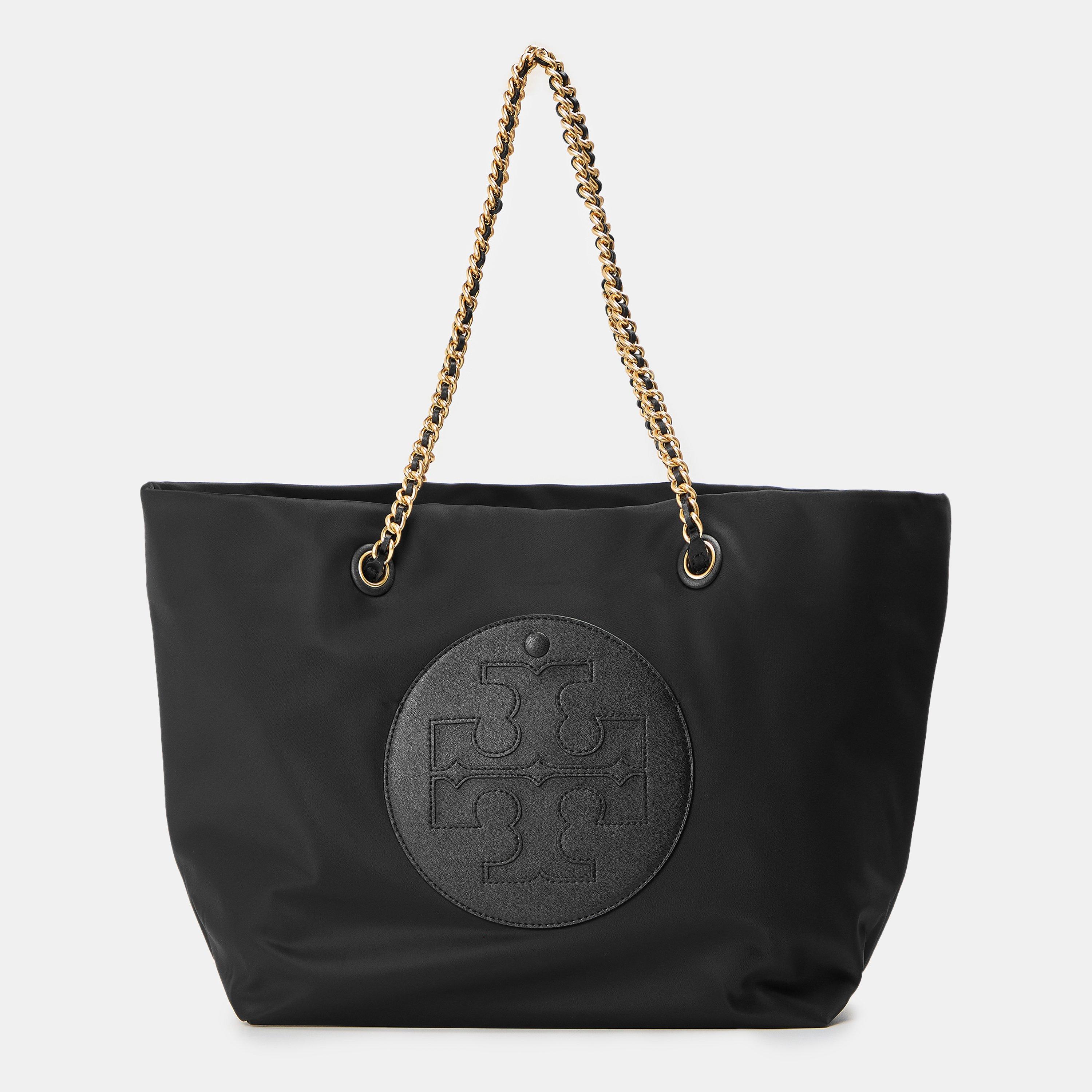 Black - Tory Burch - Women's Ella Chain Tote Bag - 1