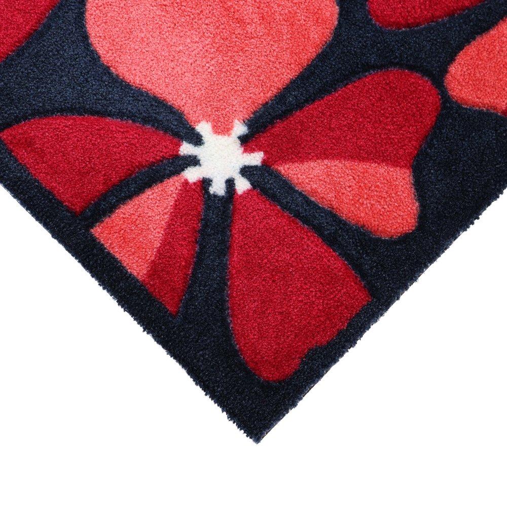 Red Posy - Solemate - Hand Carved Doormat - 2