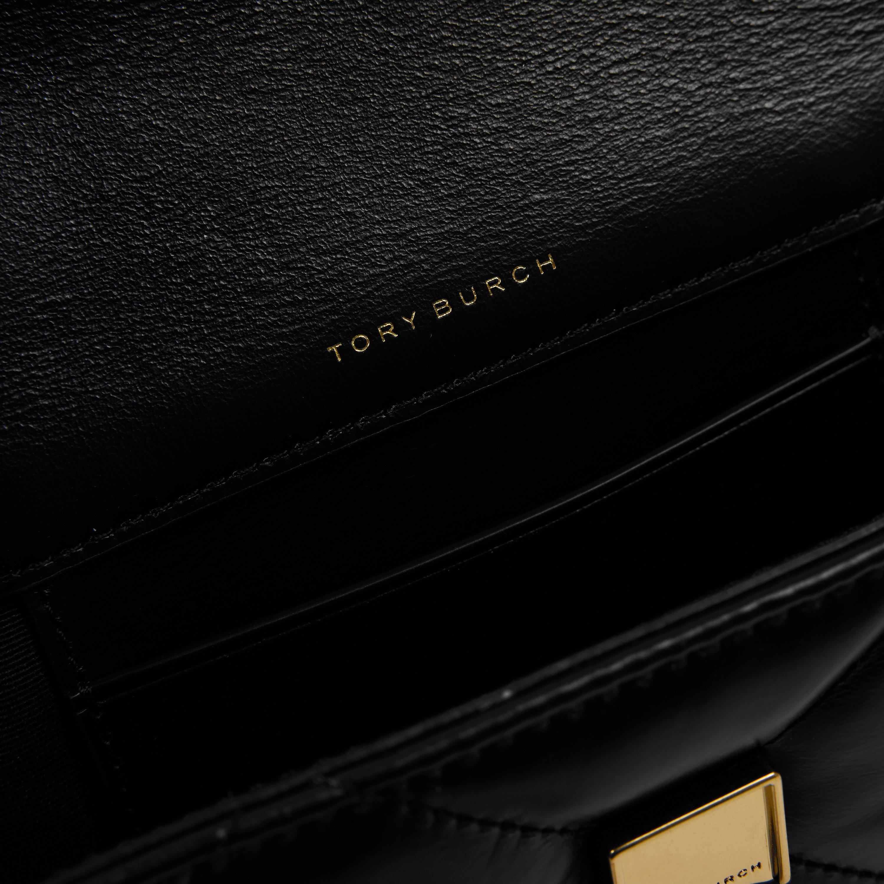 Black - Tory Burch - Women's Kira Diamond Clutch Bag - 4