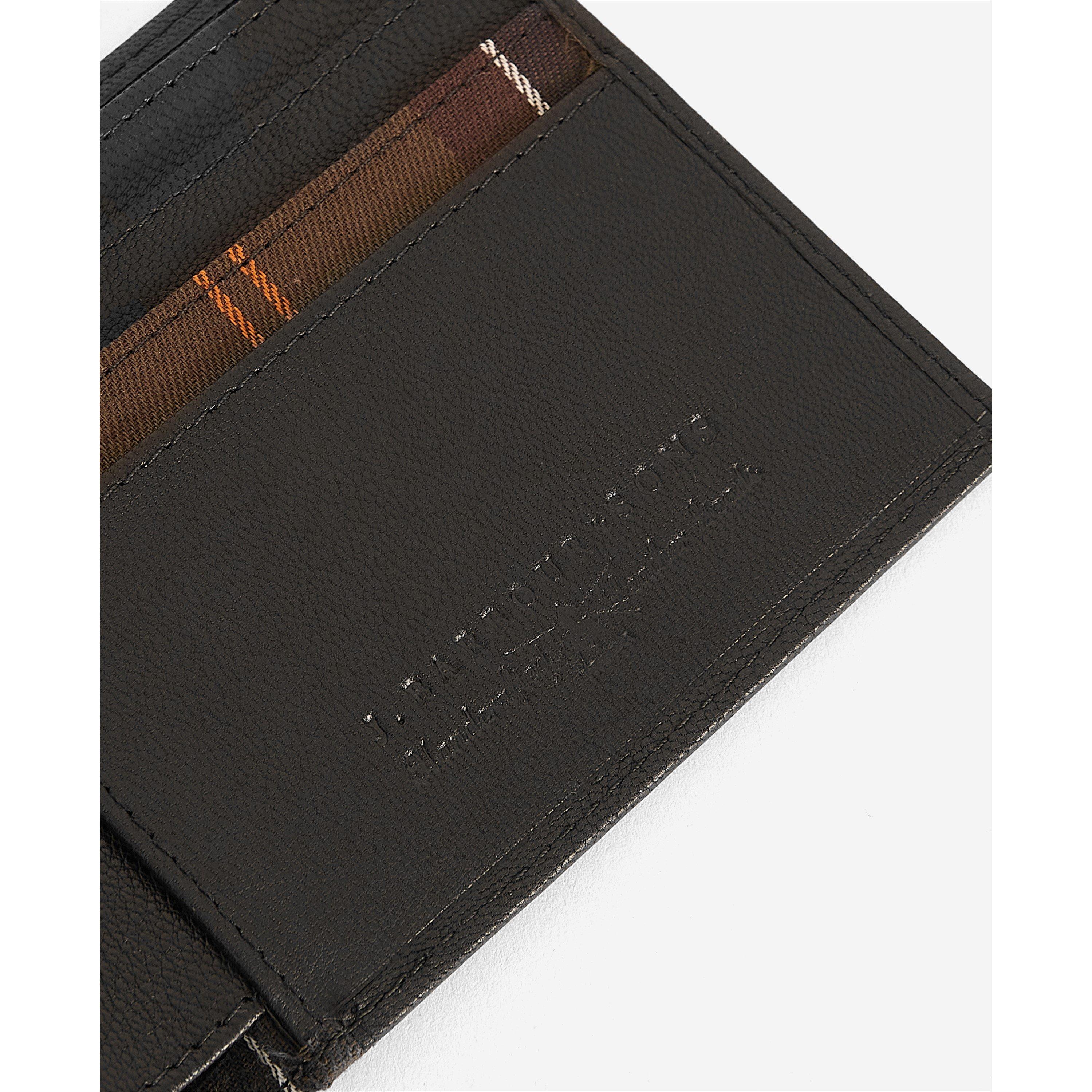 Black/Clsc Trtn - Barbour - Leather Wallet and Cardholder Gift Set - 5