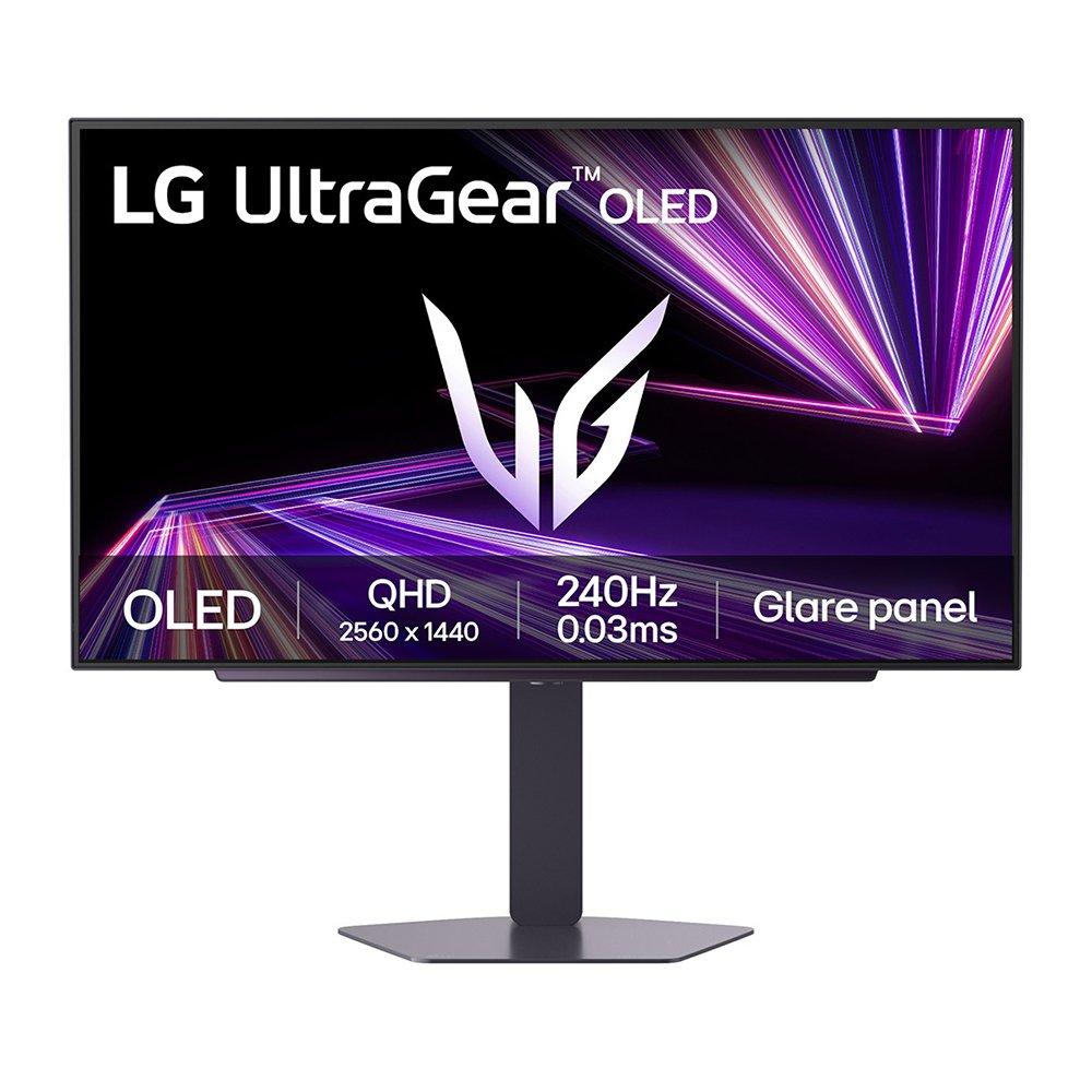 Black - LG - LG 27GX704A-B 27 Inch UltraGear 240Hz OLED GX7 Gaming Monitor - 1