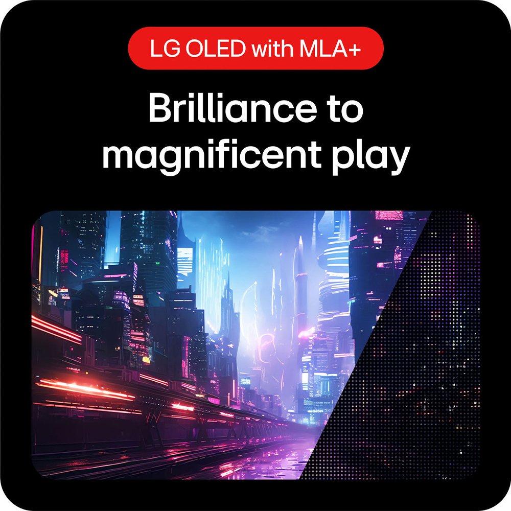 Black - LG - LG 27GX704A-B 27 Inch UltraGear 240Hz OLED GX7 Gaming Monitor - 10