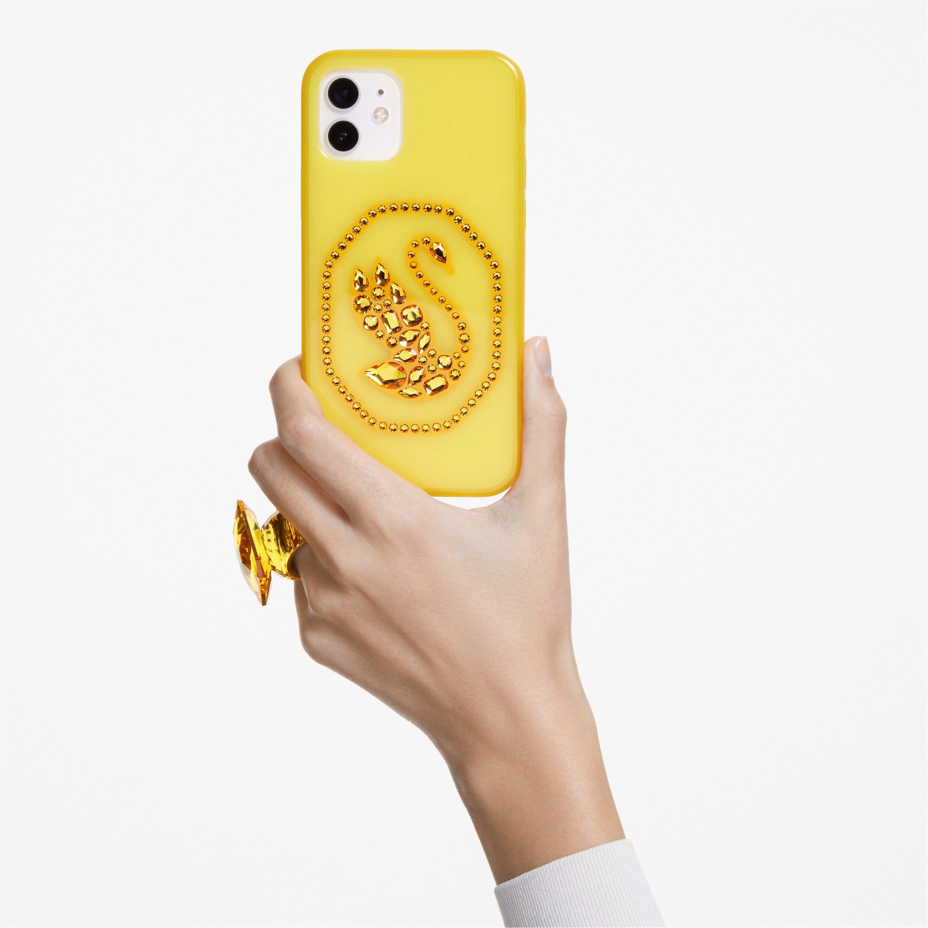 Yellow - Swarovski - Women's Phone Case - 3
