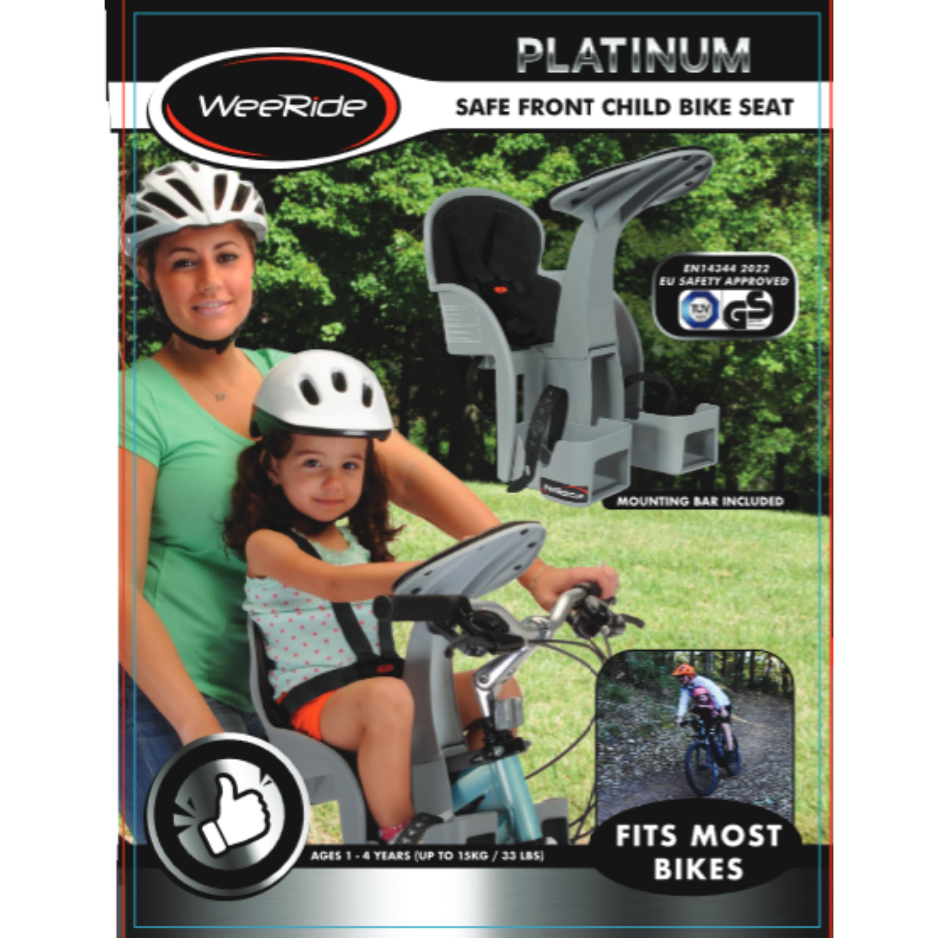 Black - Weeride - WeeRide Safe Front Platinum Child Baby Bike Seat - 3