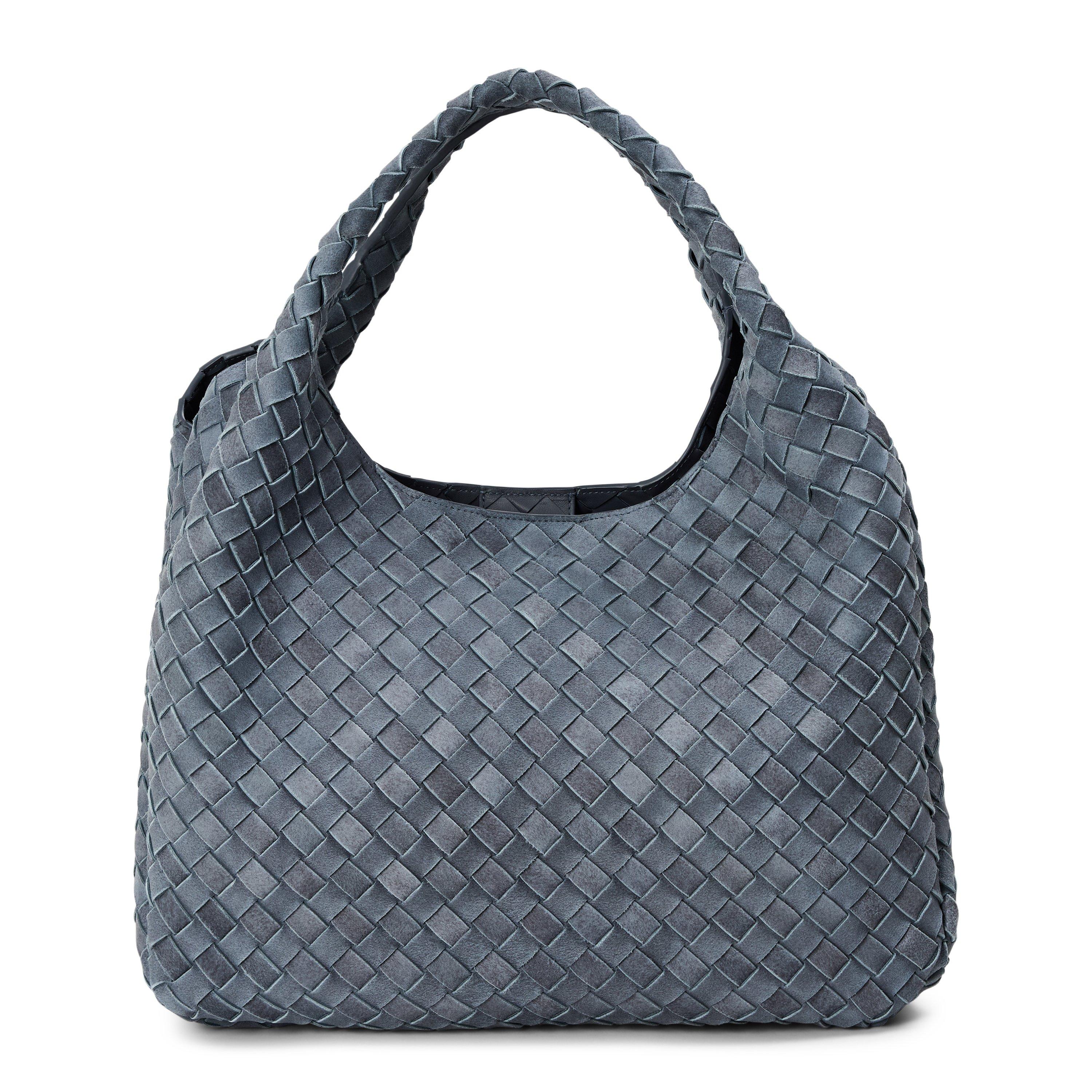 Cloudy Indigo - Bottega Veneta - BV Lrge Suede Hbo Ld62 - 1