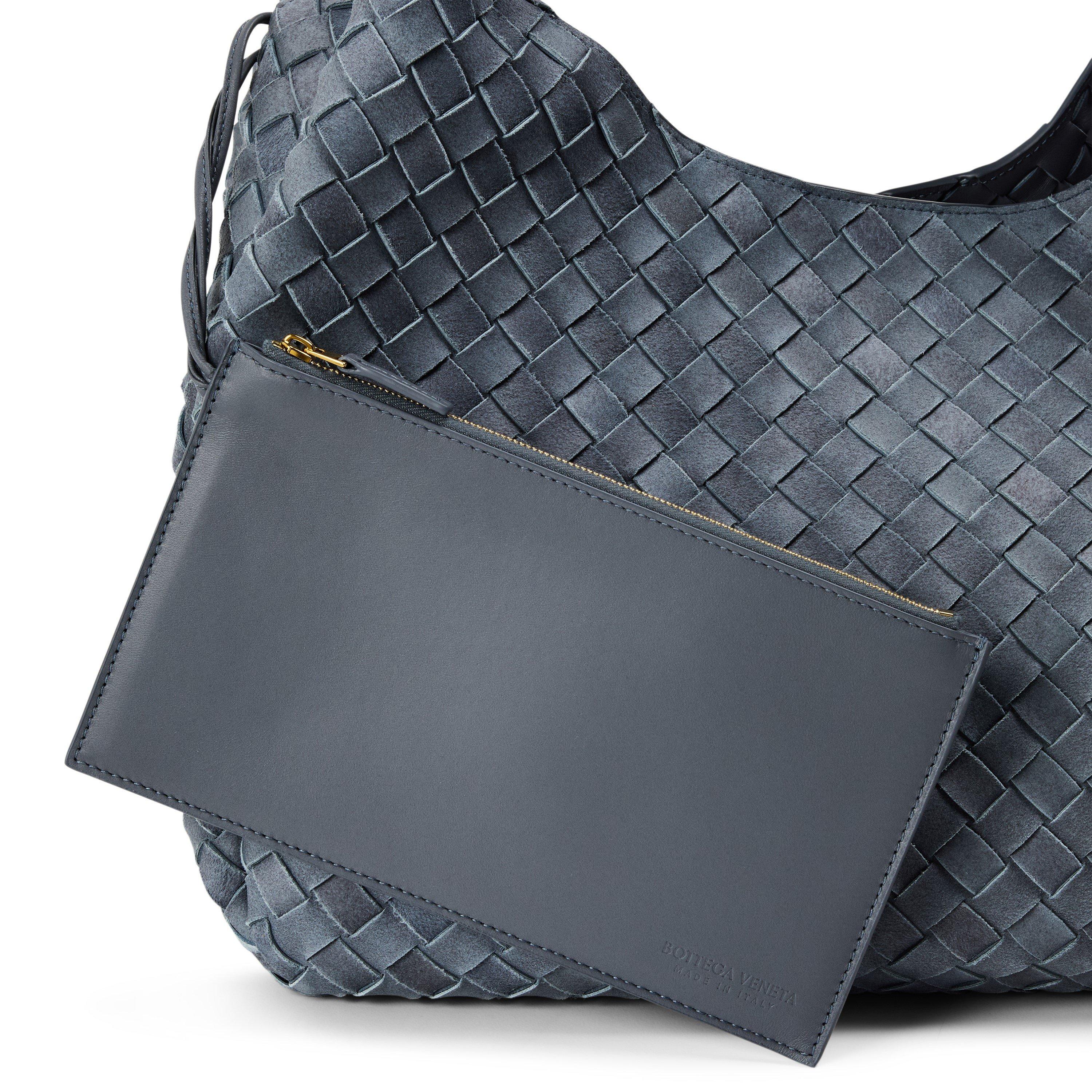 Cloudy Indigo - Bottega Veneta - BV Lrge Suede Hbo Ld62 - 3