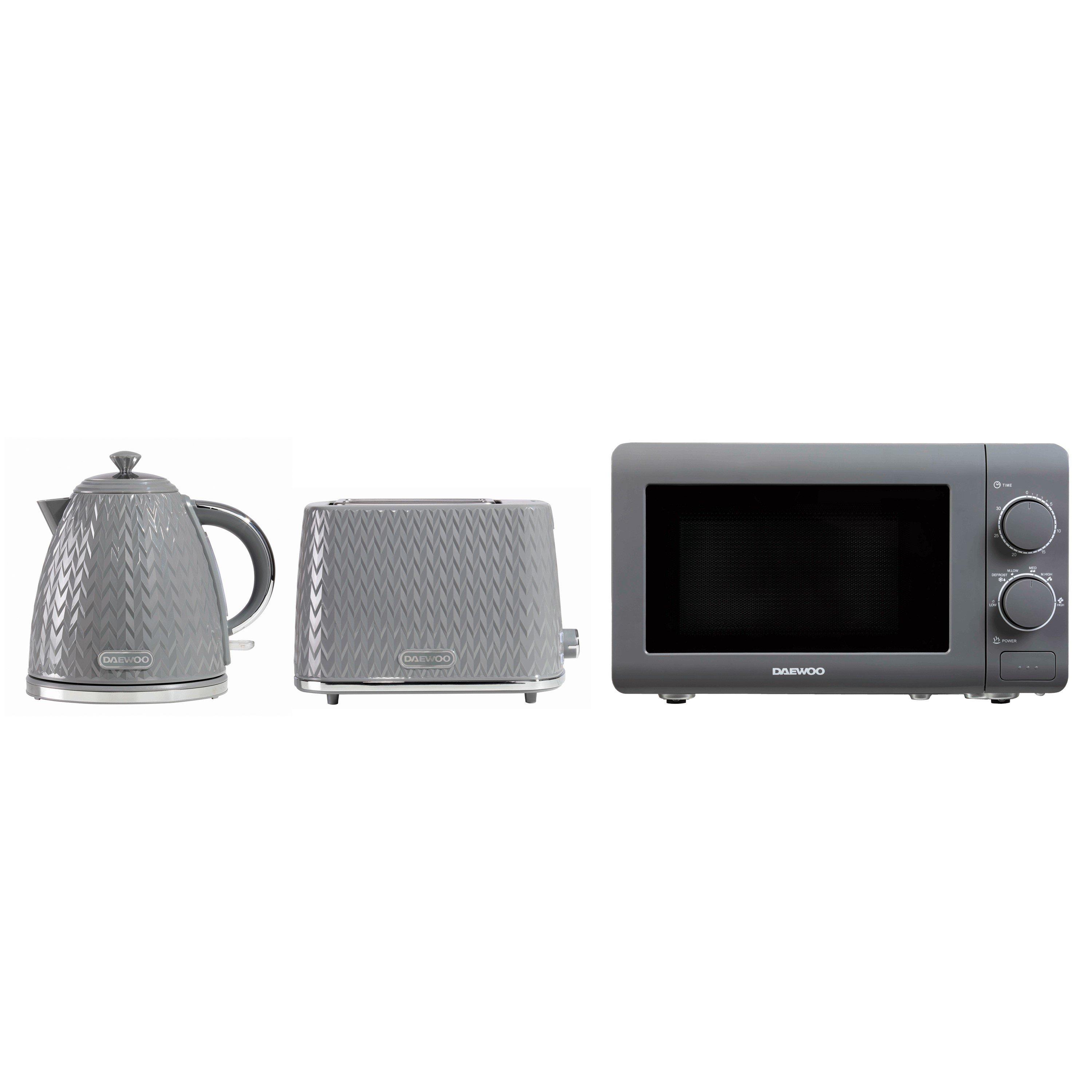 Daewoo Electricals  Argyle Triple Pack Bundle Grey - Triple Pac