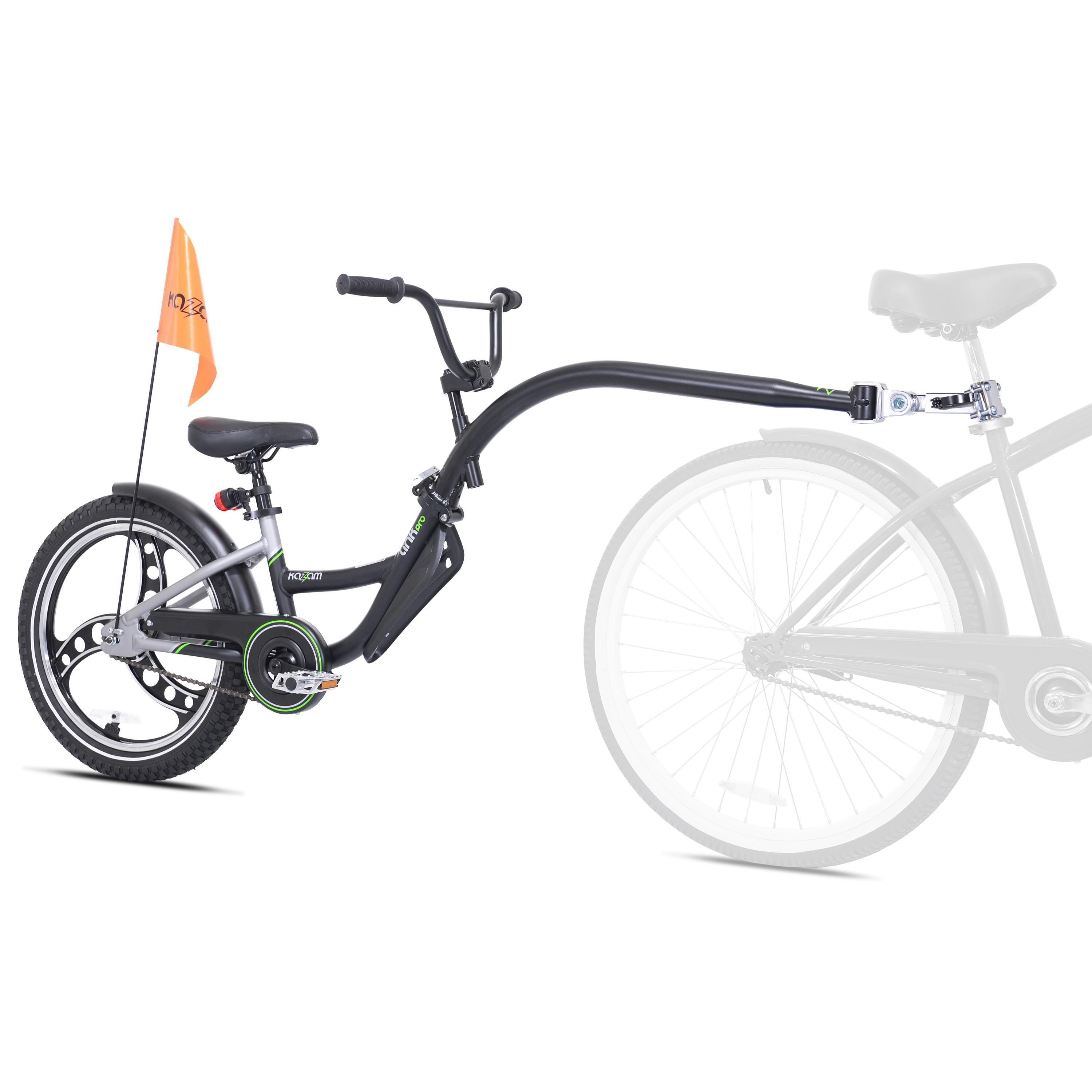 Black - Weeride - Kazam Link Pro Tagalong Trailer Child Bike Seat - 3