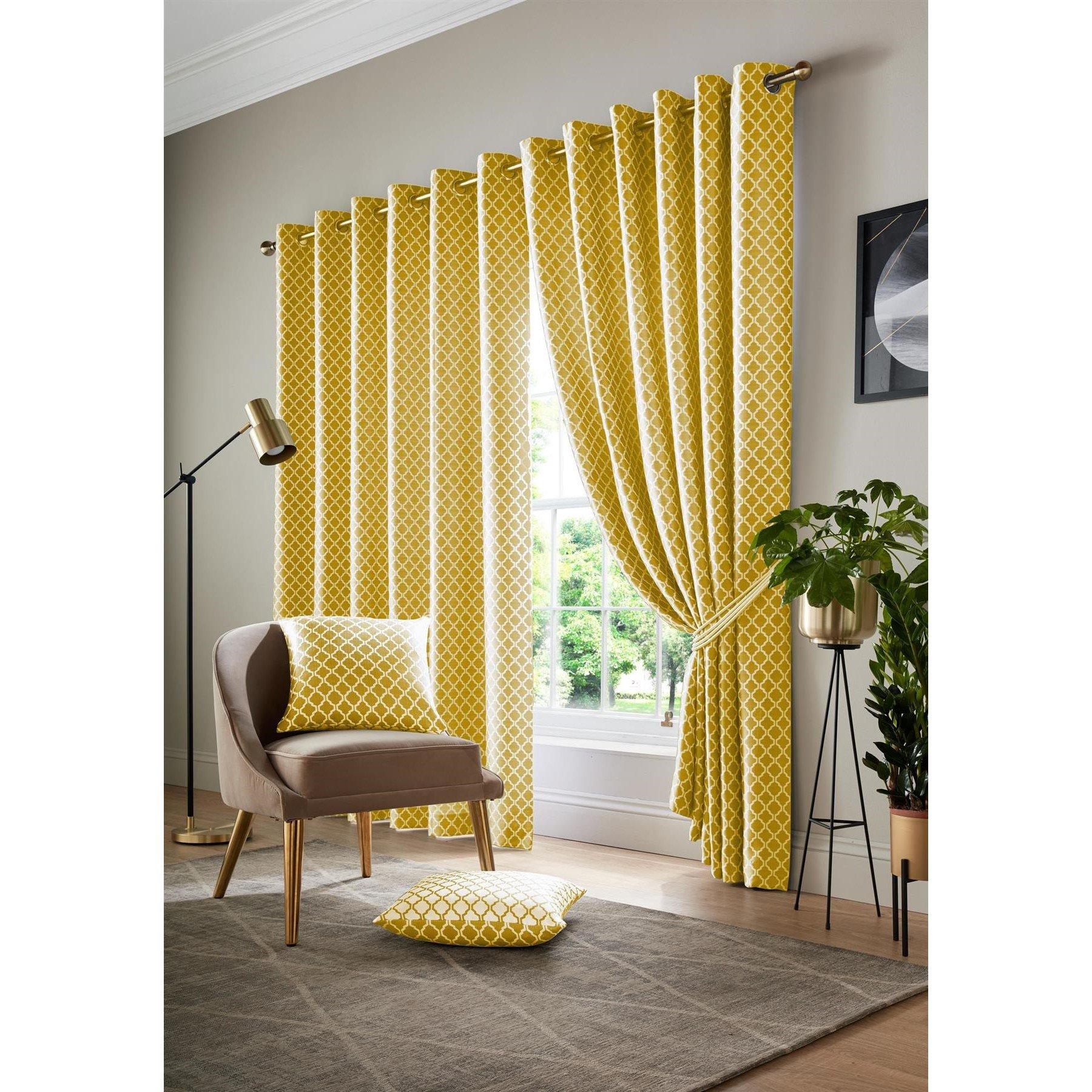 Cotswold Ring Top Lined Curtains - Pair