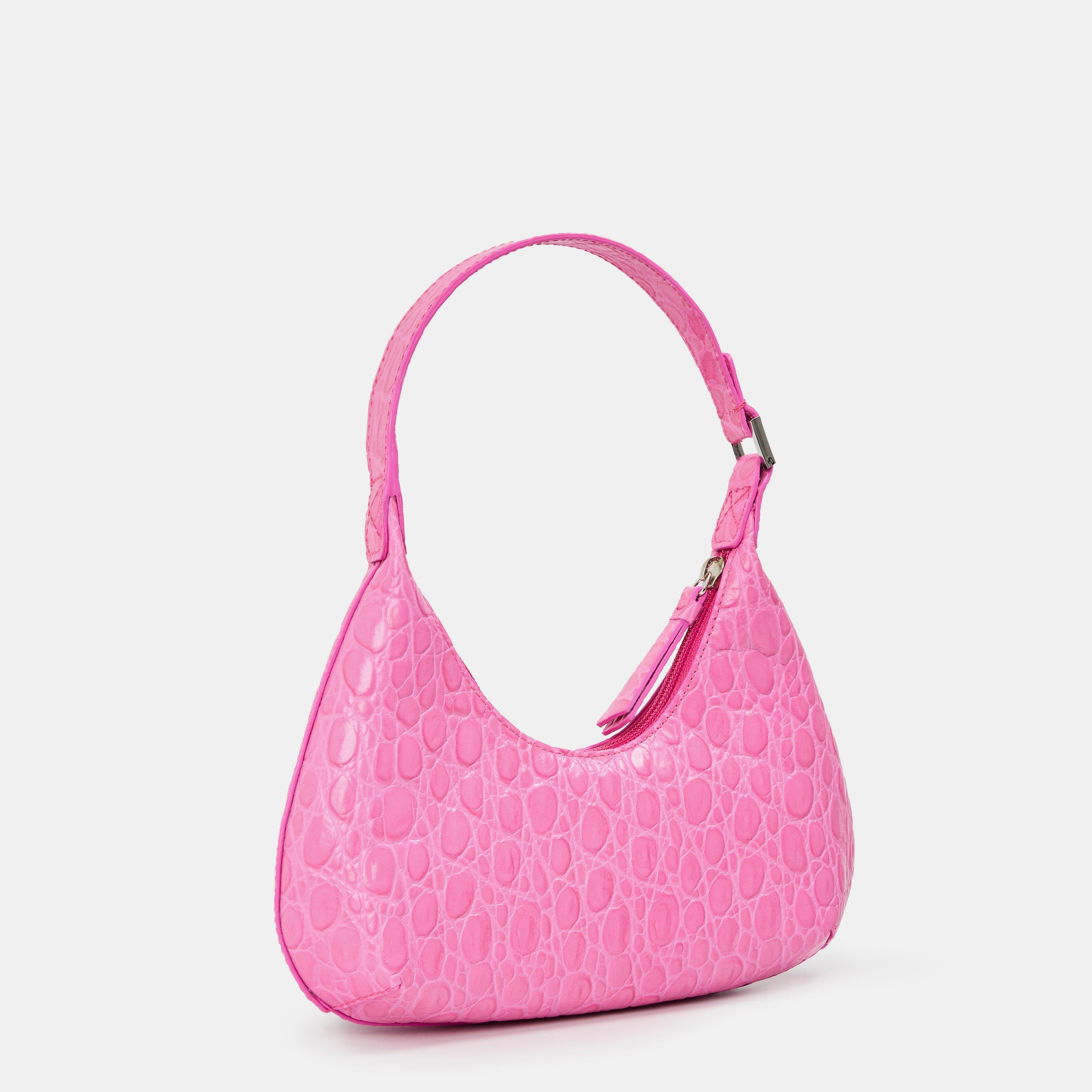 Pink - By Far - Women's Leather Shoulder Bag - 2