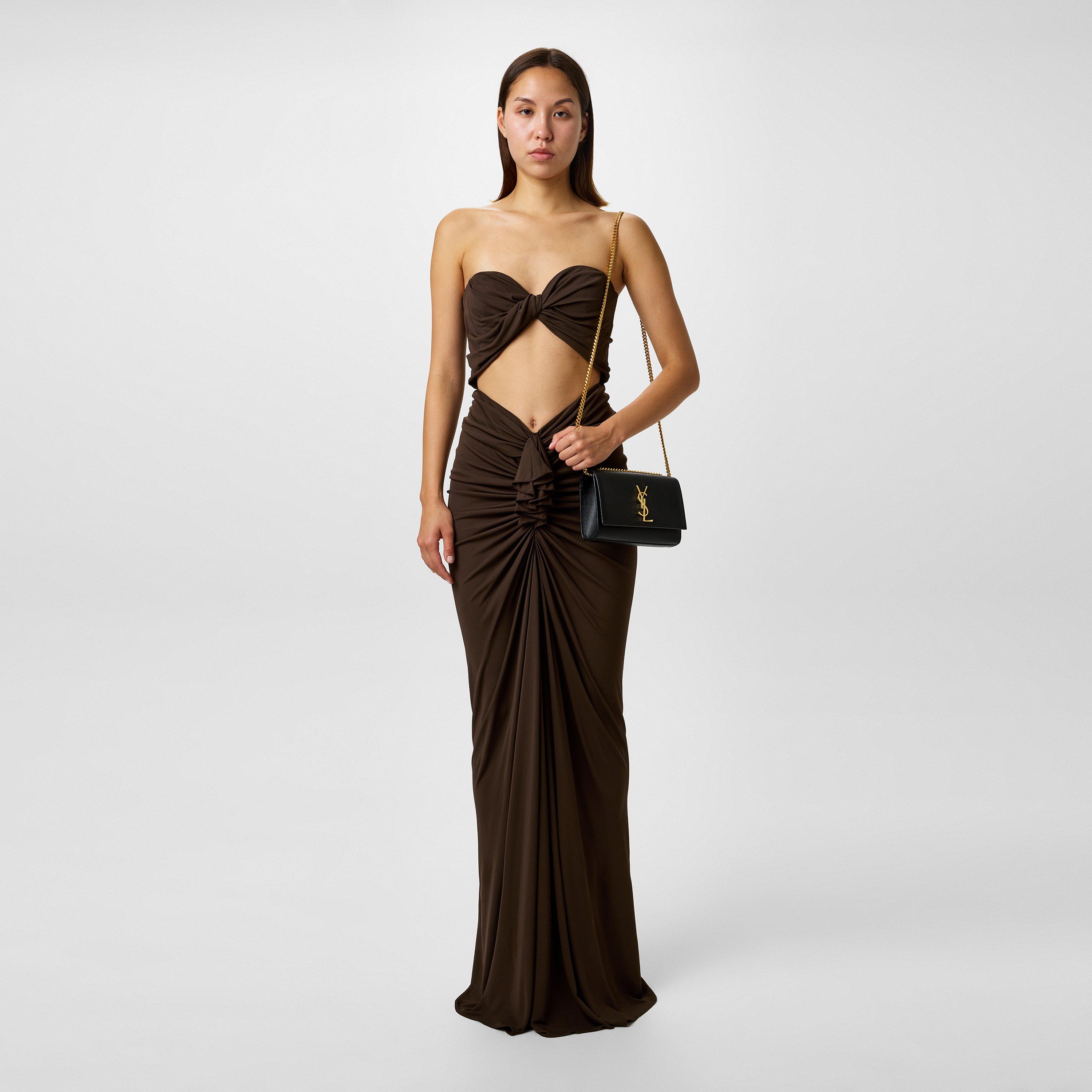 Black/Gold - Saint Laurent - Kate Small Bag - 6