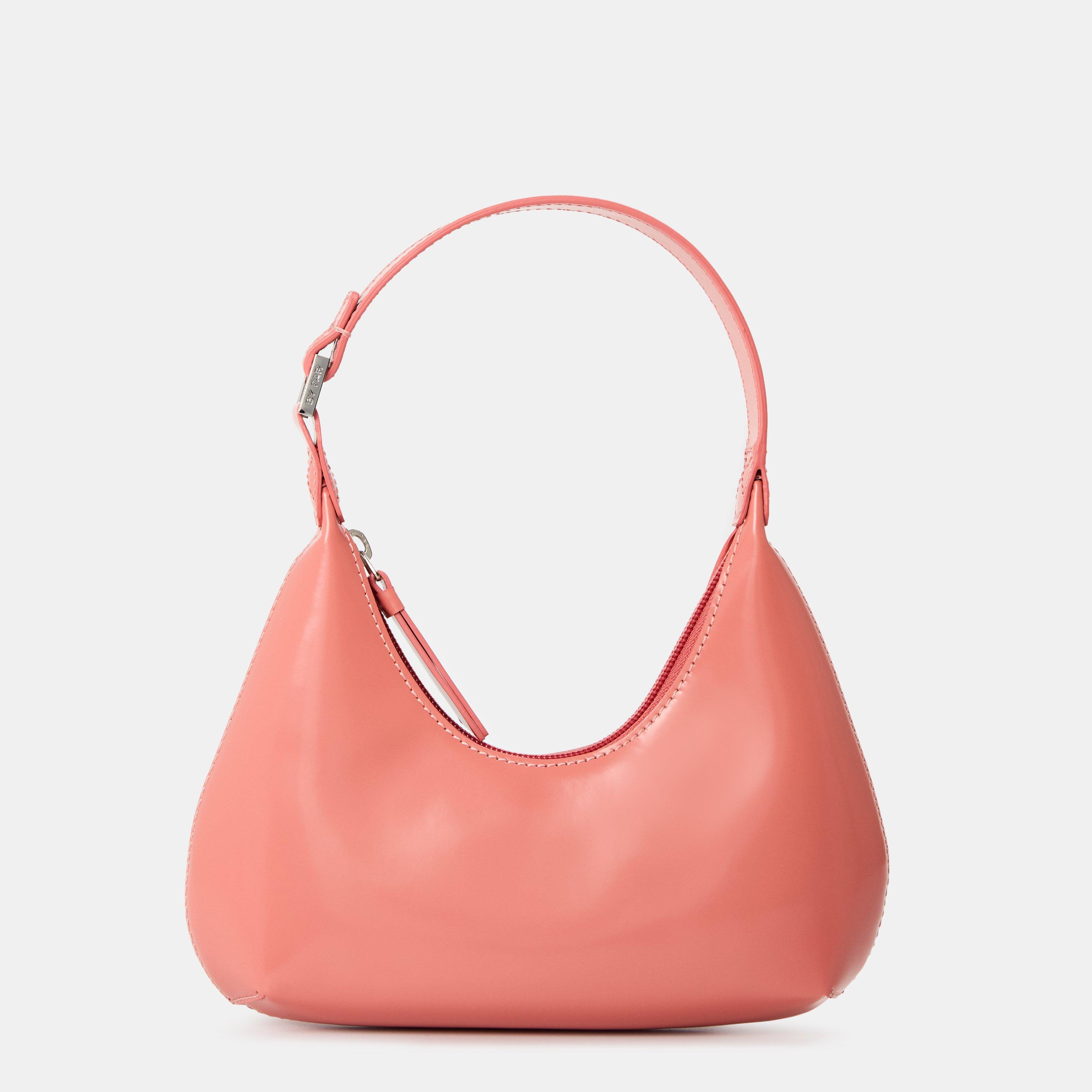 Pink - By Far - Women's Leather Shoulder Bags - 1