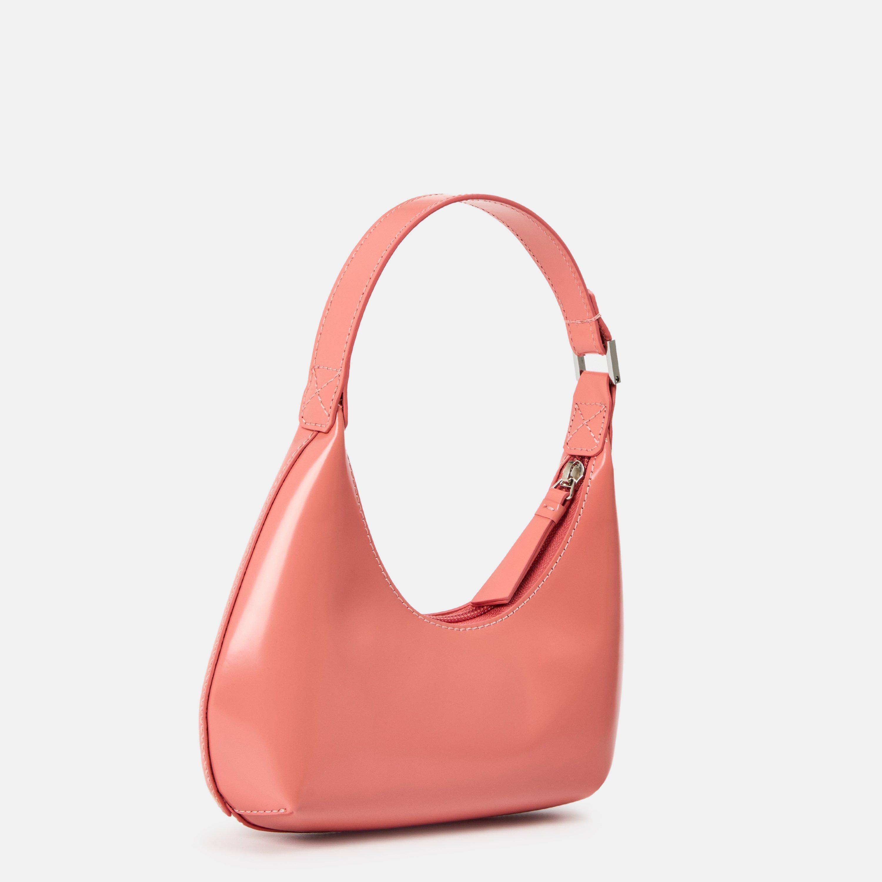 Pink - By Far - Women's Leather Shoulder Bags - 2