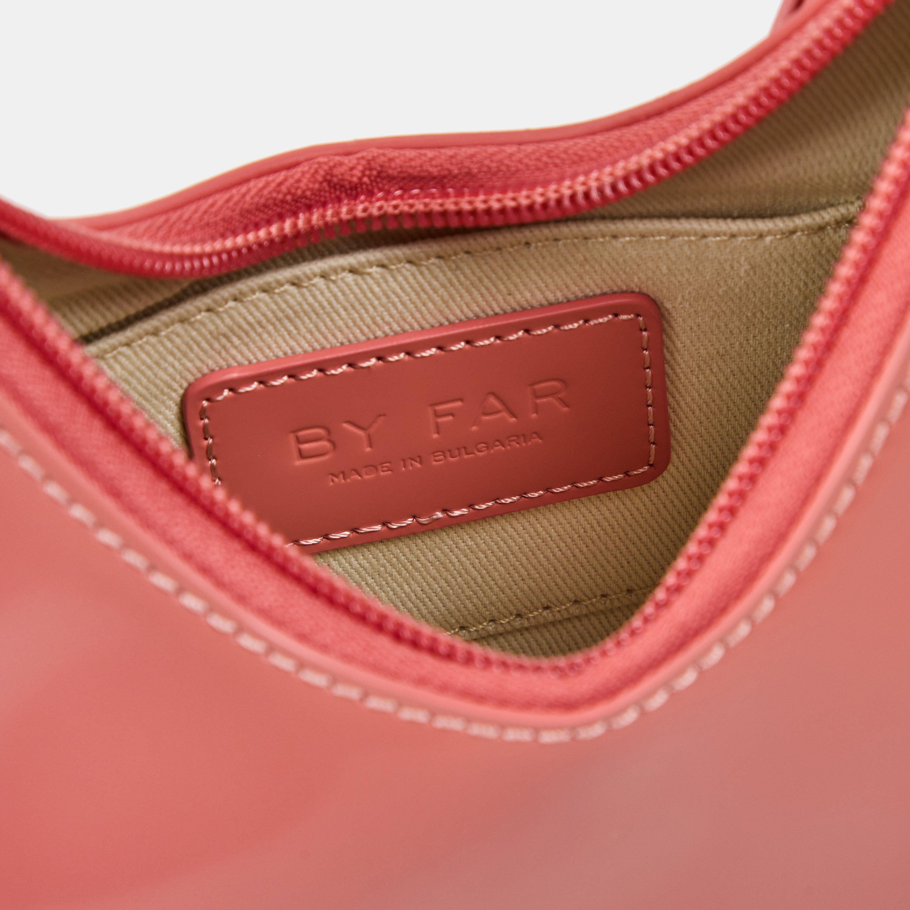 Pink - By Far - Women's Leather Shoulder Bags - 5