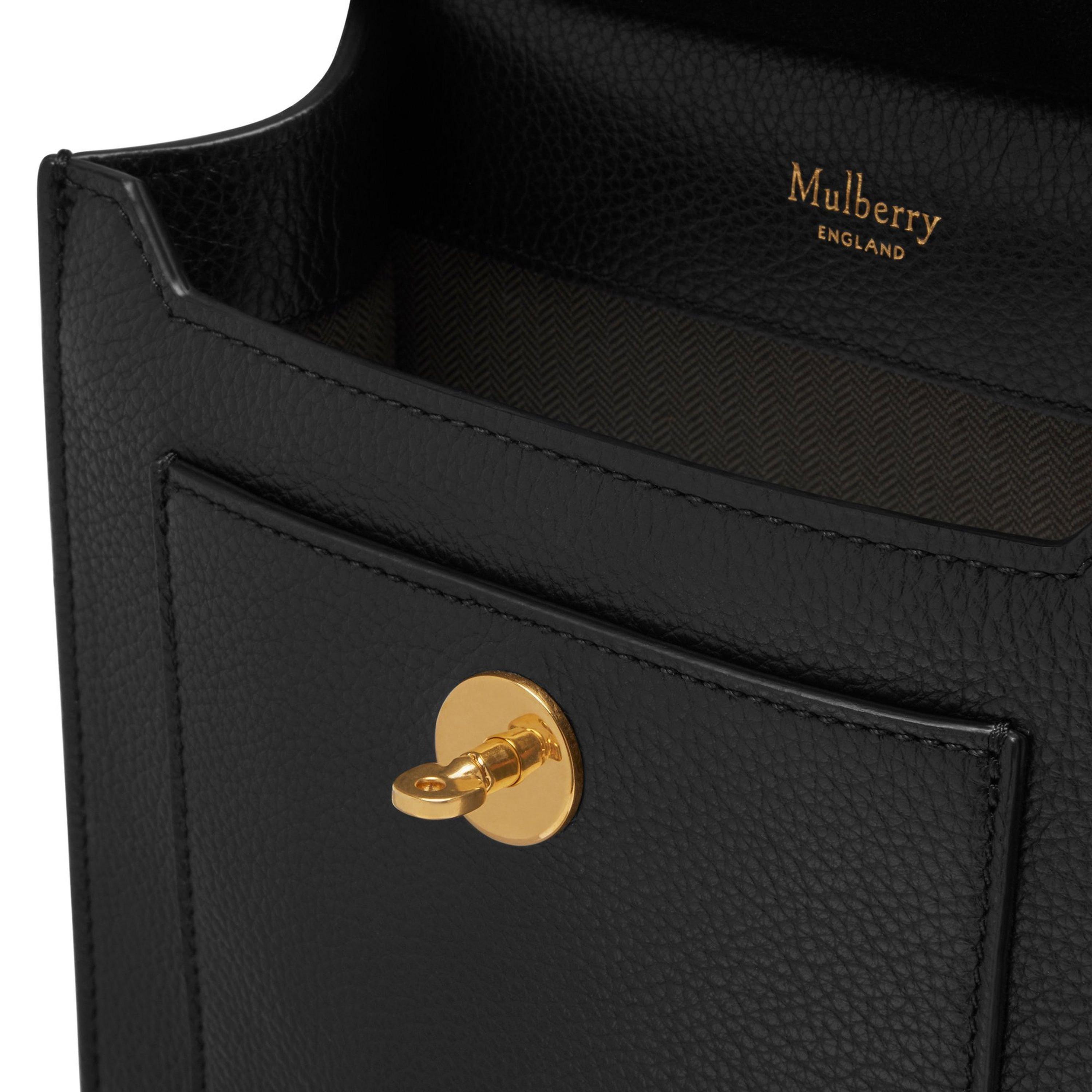 Black Brass SCG - Mulberry - Small Antony Leather Messenger Bag - 4